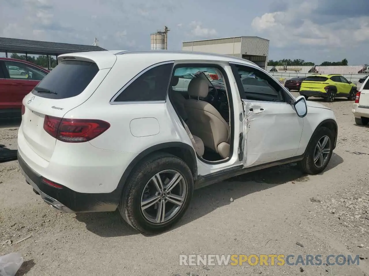 3 fotografías del automóvil dañado W1N0G8EB2NV394348 MERCEDES-BENZ GLC-CLASS 2022