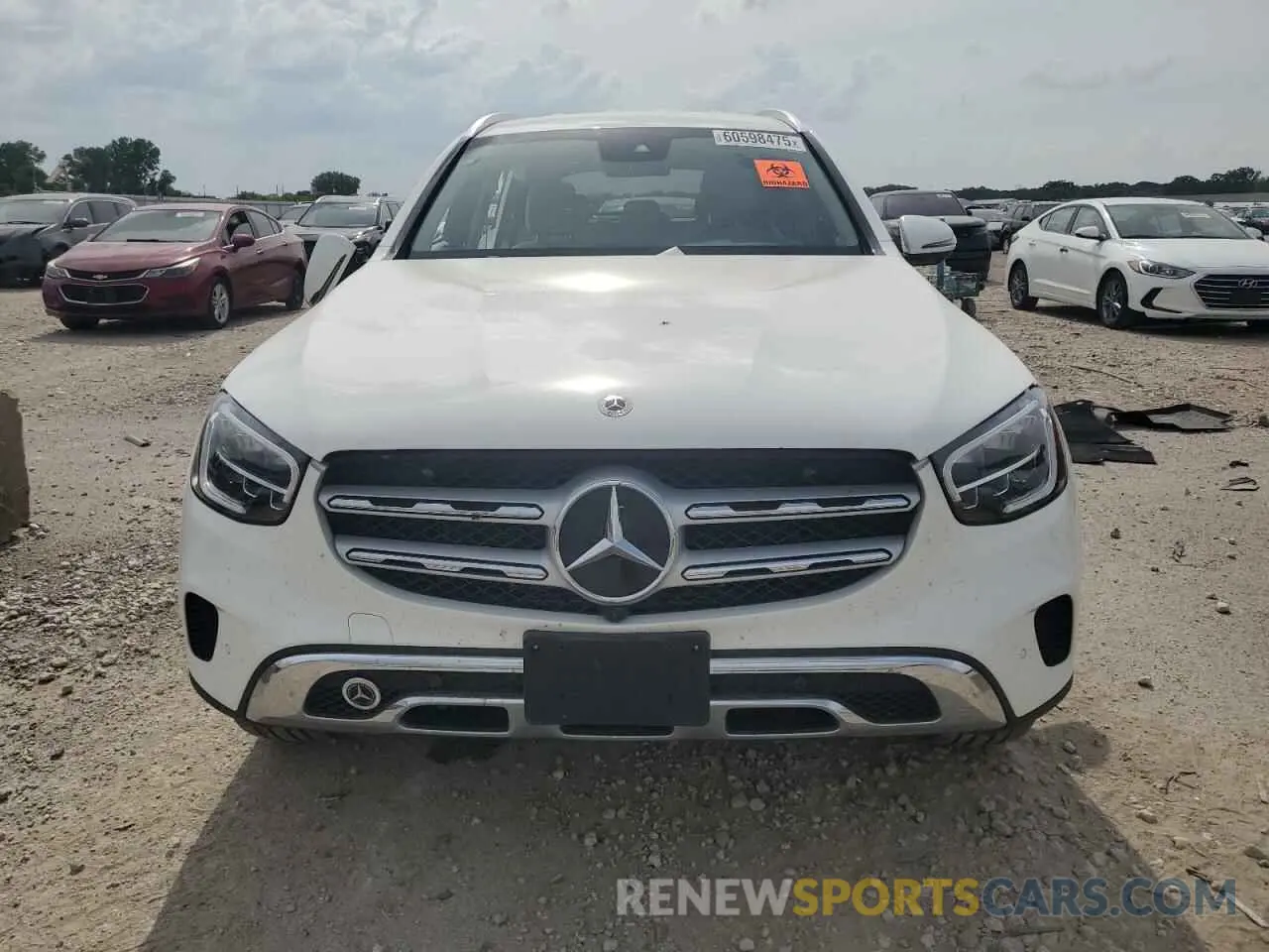 5 fotografías del automóvil dañado W1N0G8EB2NV394348 MERCEDES-BENZ GLC-CLASS 2022