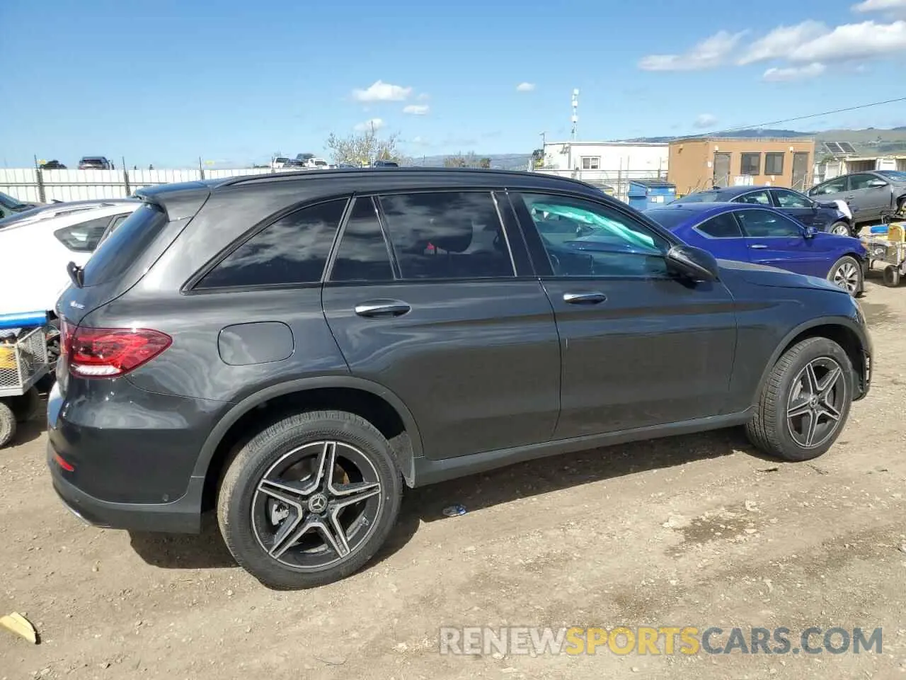 3 fotografías del automóvil dañado W1N0G8EB6NV346092 MERCEDES-BENZ GLC-CLASS 2022