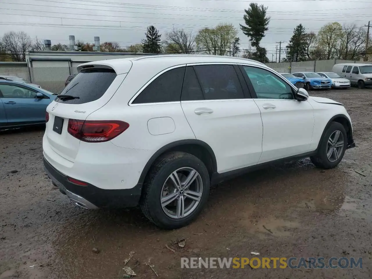 3 fotografías del automóvil dañado W1N0G8EB6NV373390 MERCEDES-BENZ GLC-CLASS 2022