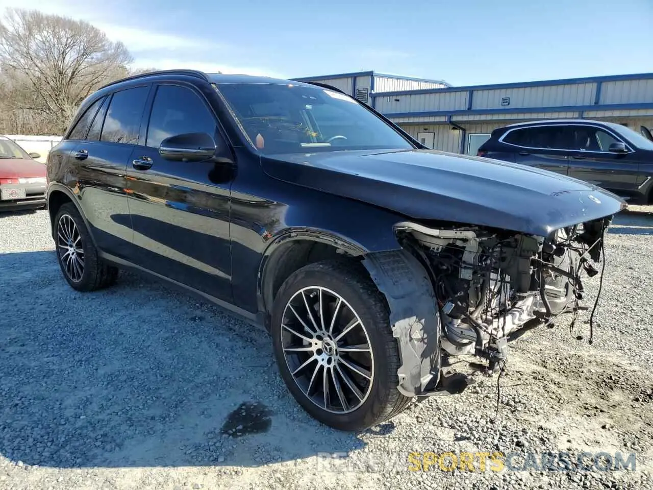 4 fotografías del automóvil dañado W1N0G8EB6NV374006 MERCEDES-BENZ GLC-CLASS 2022