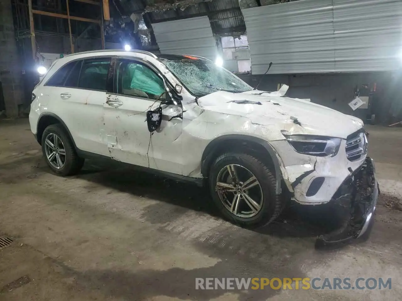 4 fotografías del automóvil dañado W1N0G8EB6NV400801 MERCEDES-BENZ GLC-CLASS 2022