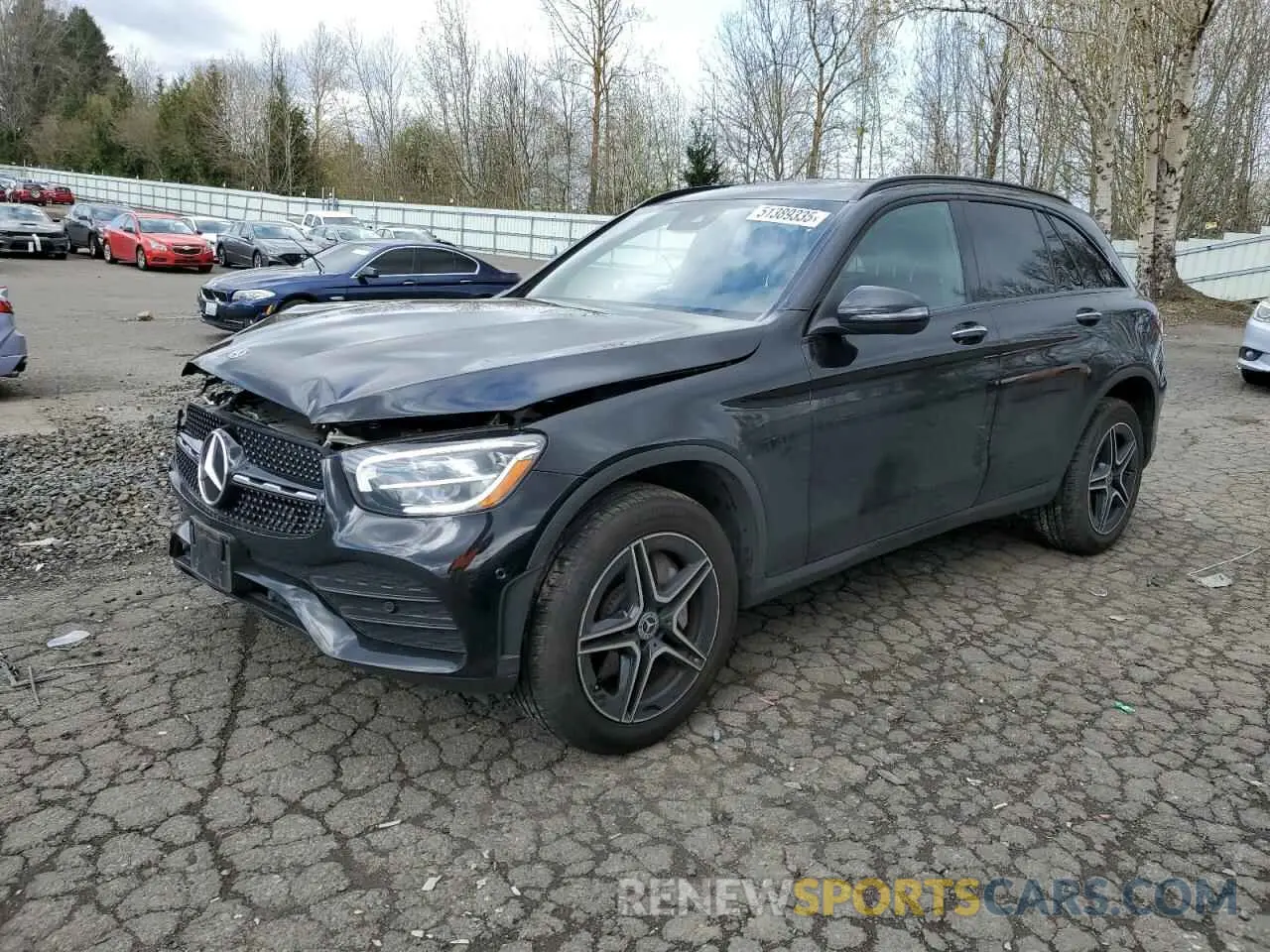 1 fotografías del automóvil dañado W1N0G8EB9NV391138 MERCEDES-BENZ GLC-CLASS 2022