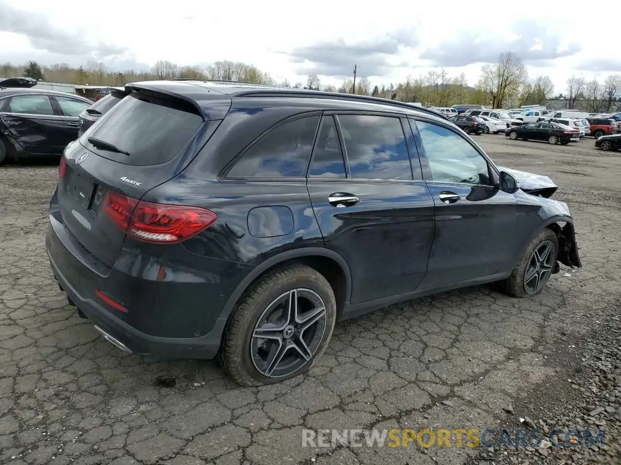 3 fotografías del automóvil dañado W1N0G8EB9NV391138 MERCEDES-BENZ GLC-CLASS 2022