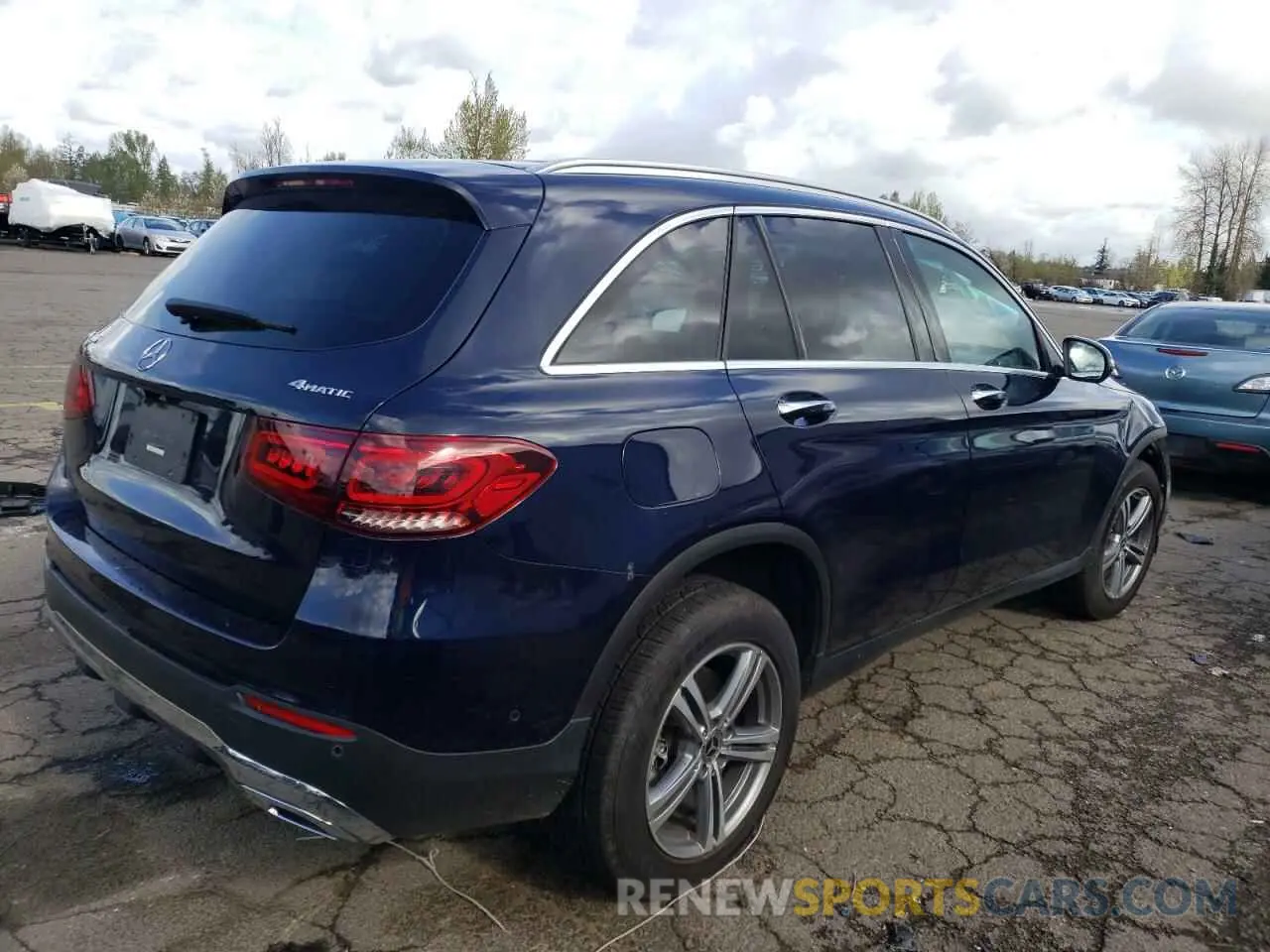 3 fotografías del automóvil dañado W1N0G8EBXNG116527 MERCEDES-BENZ GLC-CLASS 2022