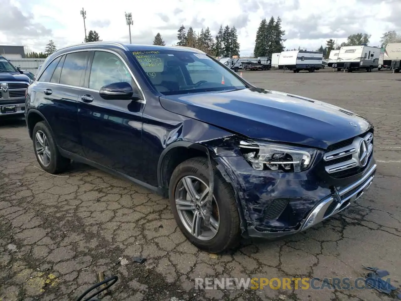 4 fotografías del automóvil dañado W1N0G8EBXNG116527 MERCEDES-BENZ GLC-CLASS 2022