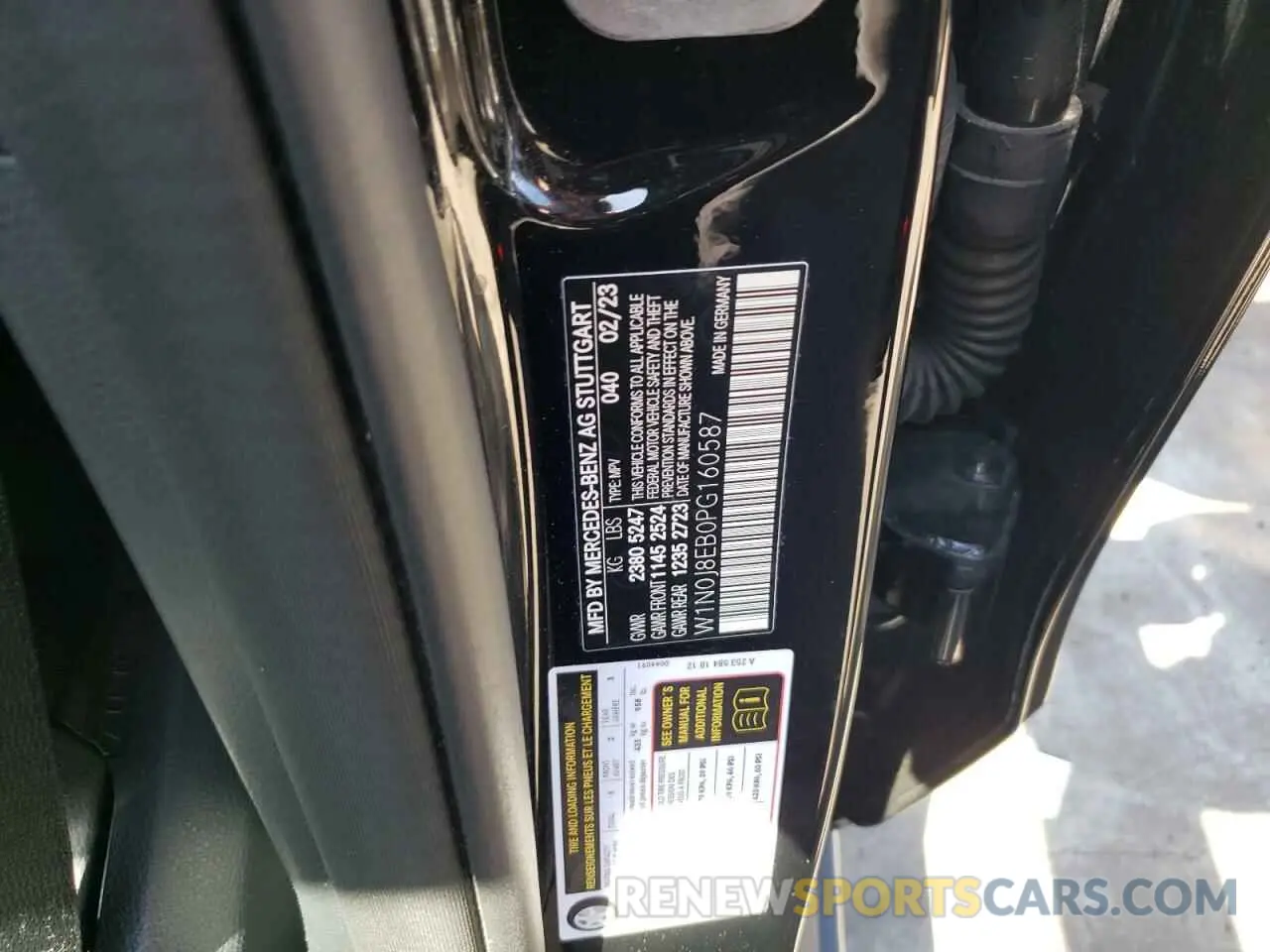 12 fotografías del automóvil dañado W1N0J8EB0PG160587 MERCEDES-BENZ GLC-CLASS 2023