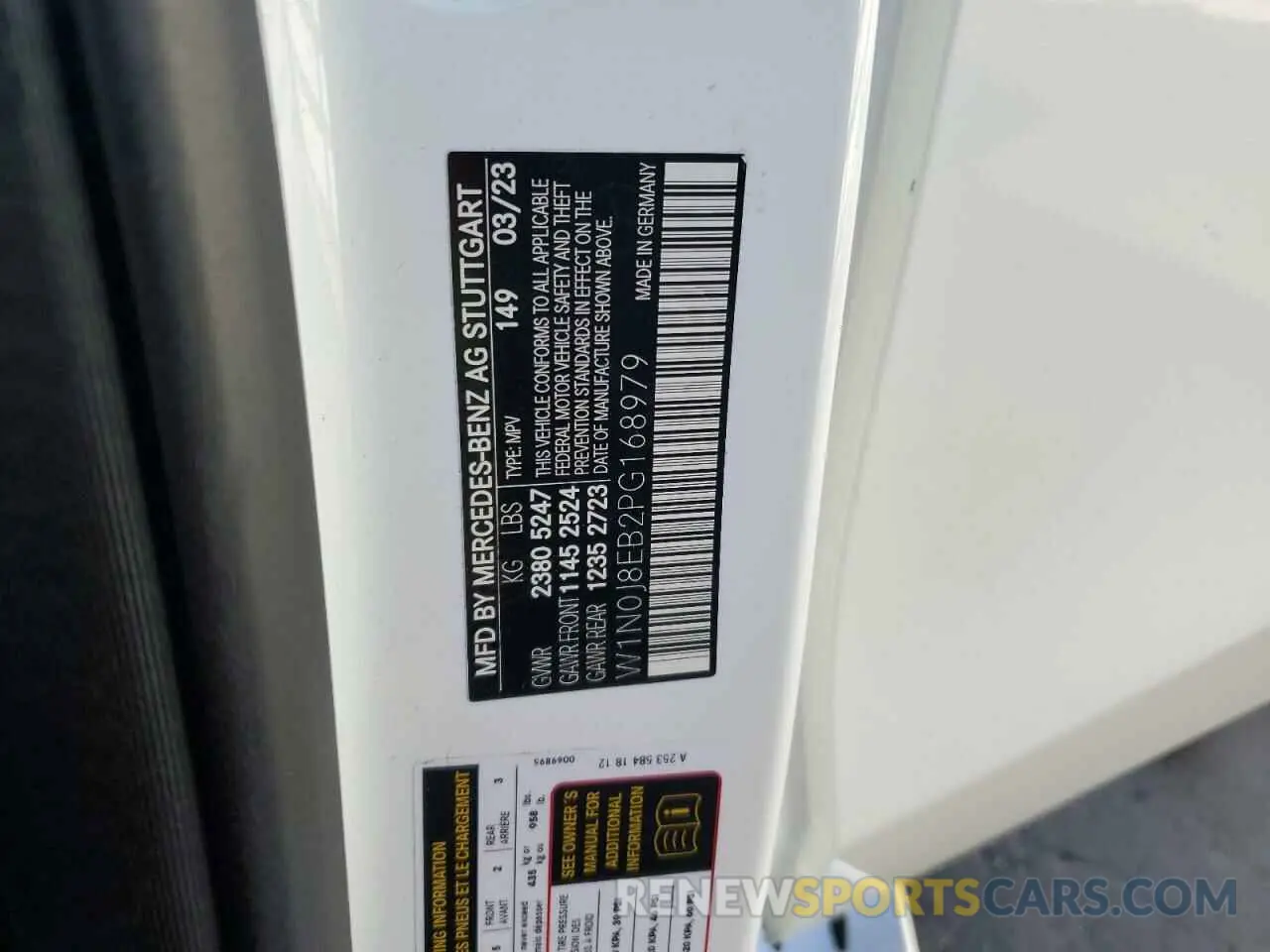12 fotografías del automóvil dañado W1N0J8EB2PG168979 MERCEDES-BENZ GLC-CLASS 2023
