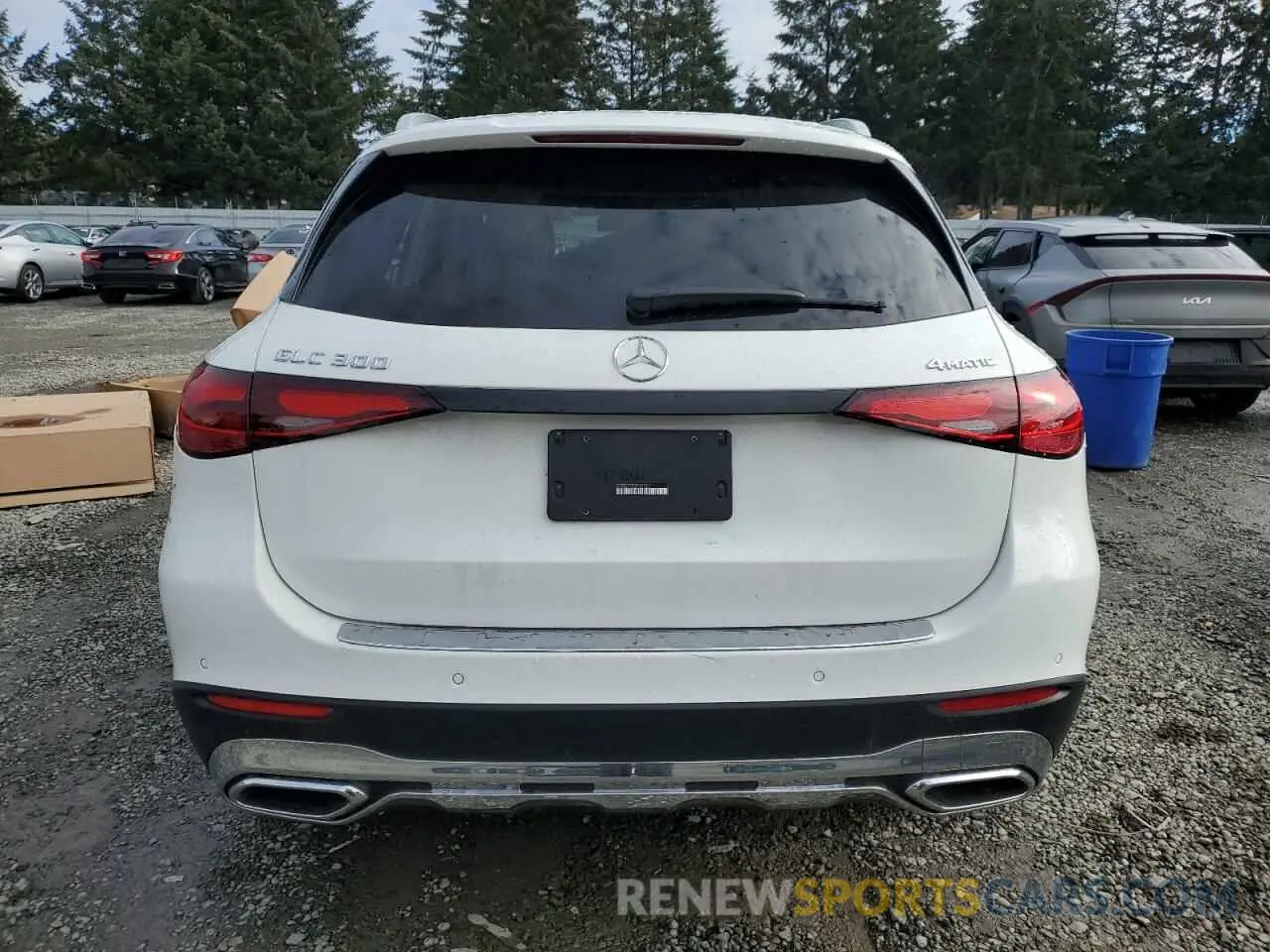 6 fotografías del automóvil dañado W1NKM4HBXPF031881 MERCEDES-BENZ GLC-CLASS 2023
