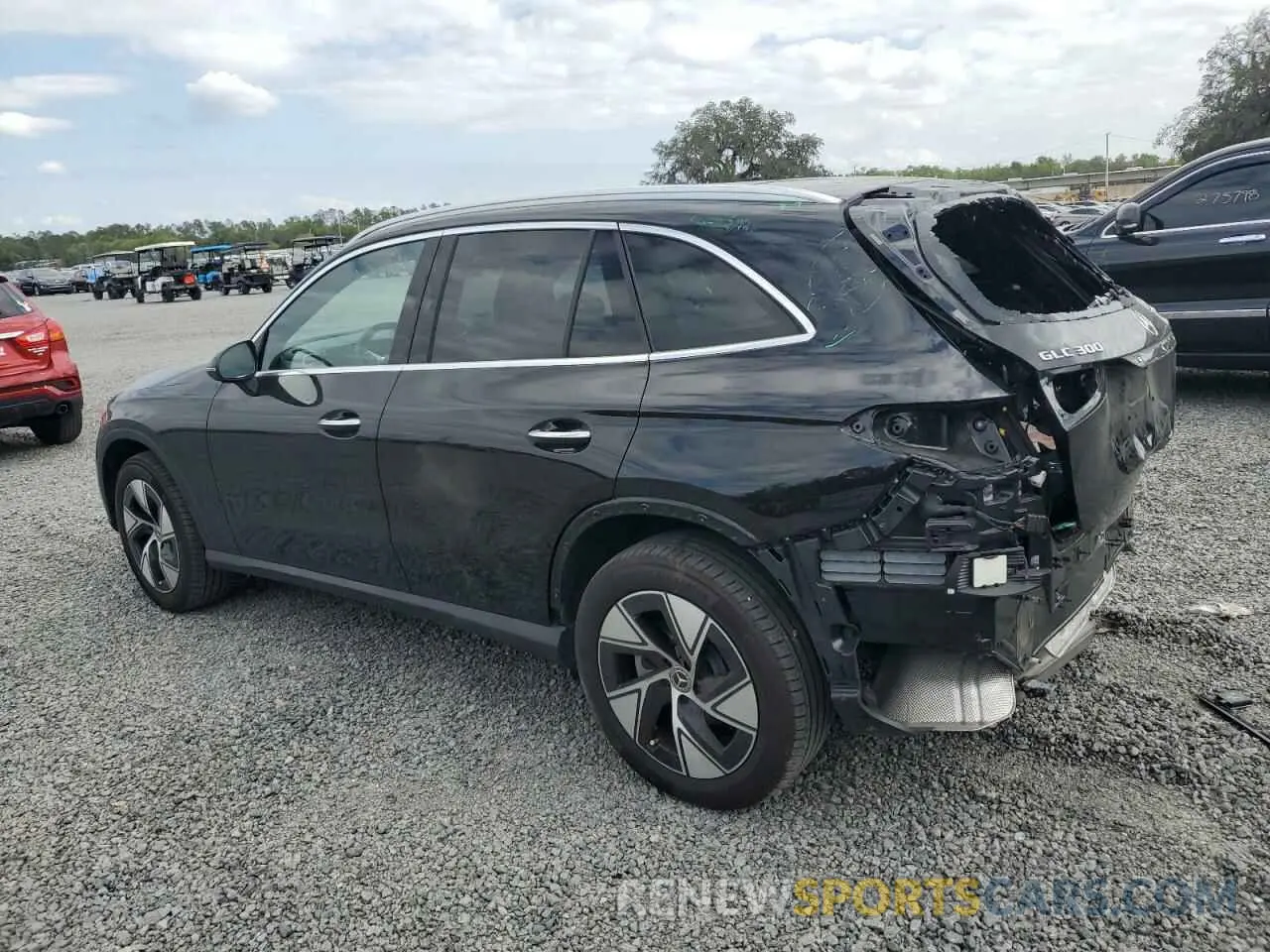 2 fotografías del automóvil dañado W1NKM4HB4RF089939 MERCEDES-BENZ GLC-CLASS 2024