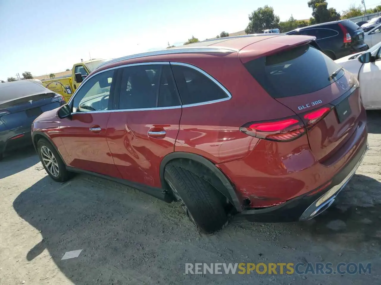 2 fotografías del automóvil dañado W1NKM4HB5RF096494 MERCEDES-BENZ GLC-CLASS 2024