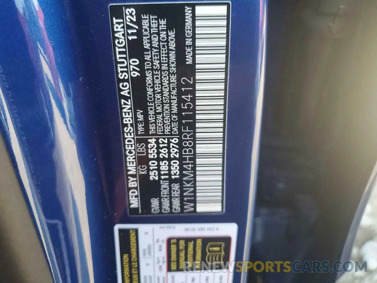 14 fotografías del automóvil dañado W1NKM4HB8RF115412 MERCEDES-BENZ GLC-CLASS 2024