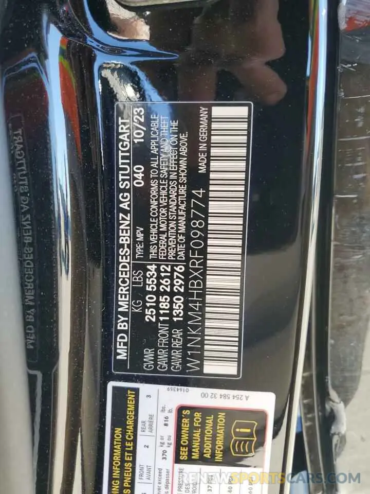 13 fotografías del automóvil dañado W1NKM4HBXRF098774 MERCEDES-BENZ GLC-CLASS 2024