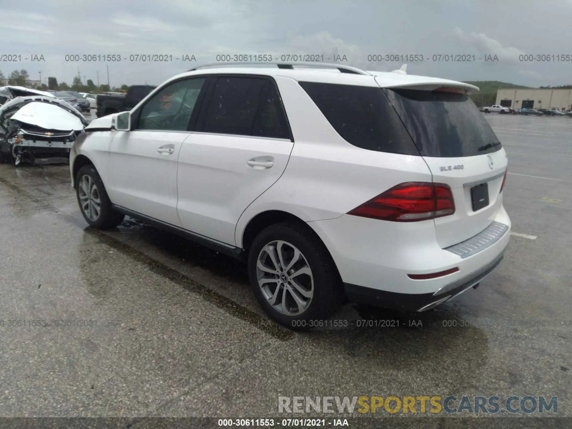 3 fotografías del automóvil dañado 4JGDA5GB5KB217338 MERCEDES-BENZ GLE 2019