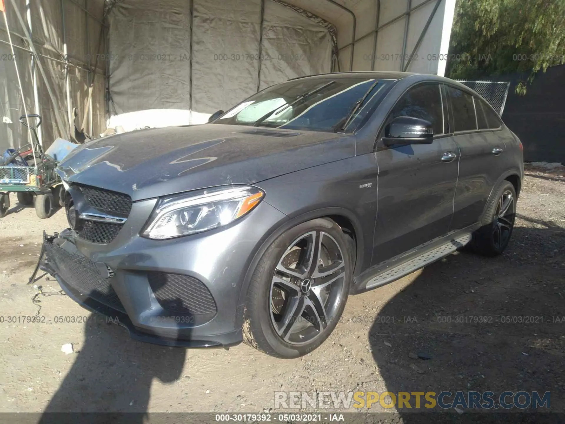 2 fotografías del automóvil dañado 4JGED6EB0KA153638 MERCEDES-BENZ GLE 2019