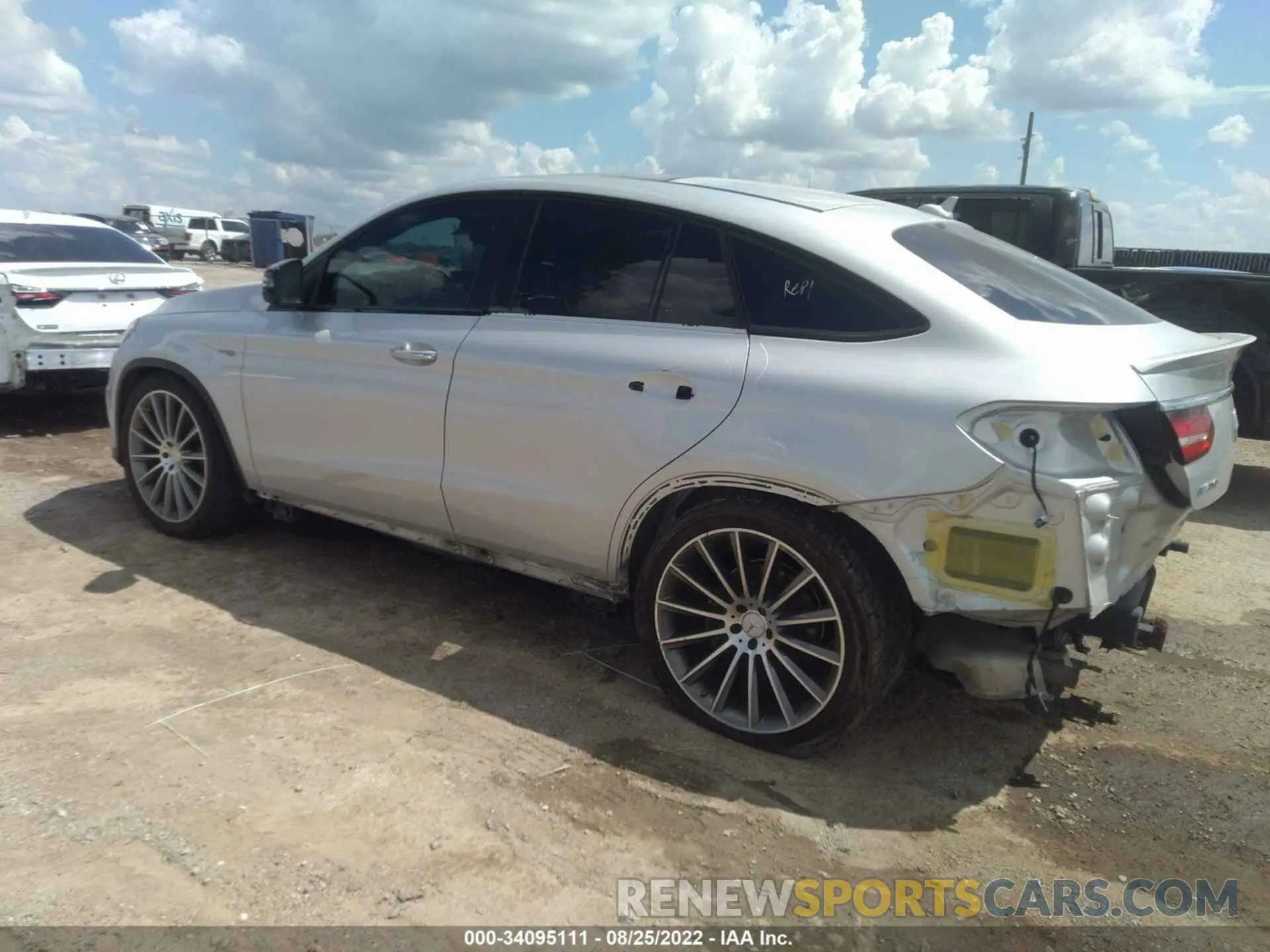 3 fotografías del automóvil dañado 4JGED6EB3KA141371 MERCEDES-BENZ GLE 2019