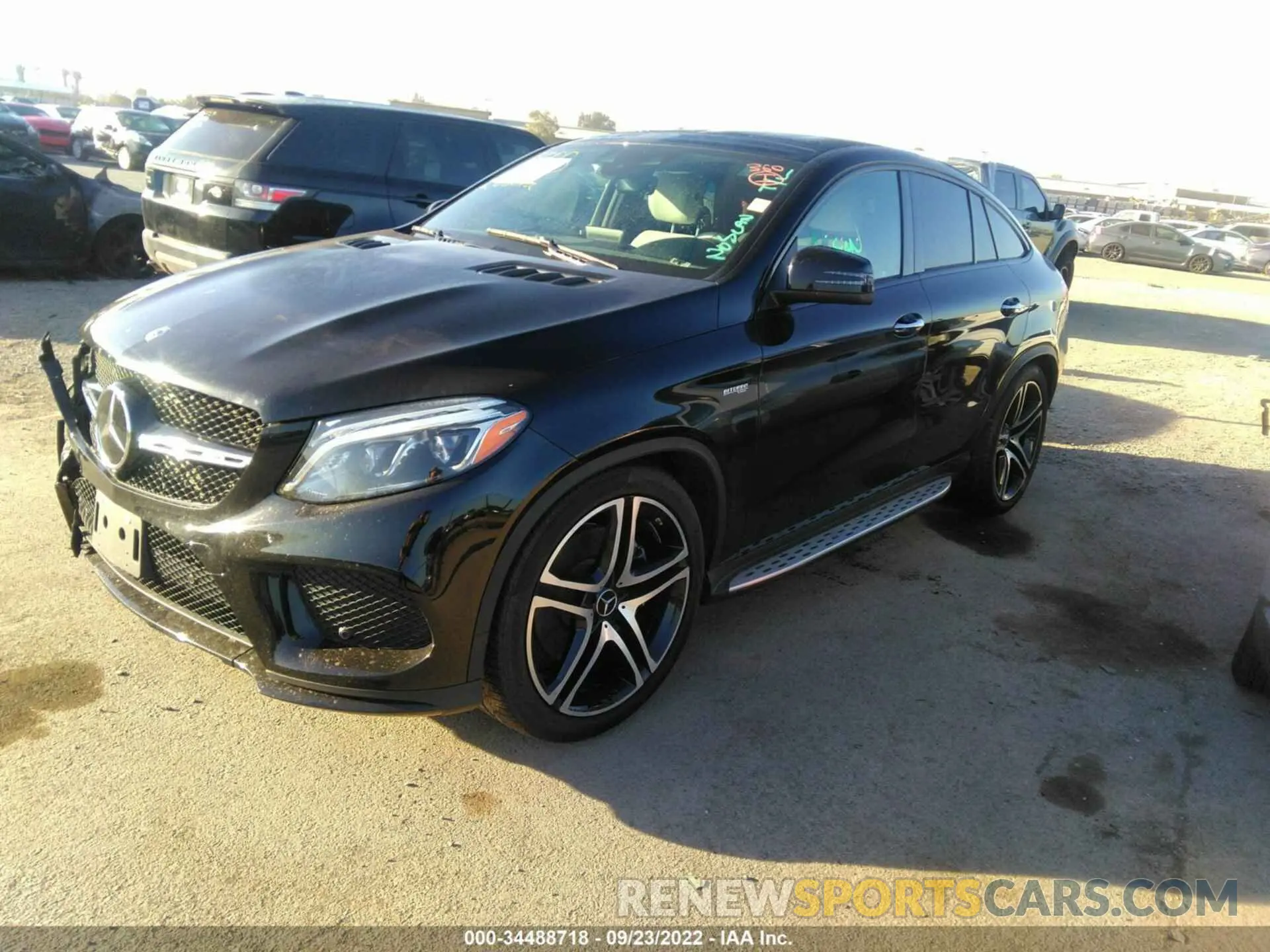 2 fotografías del automóvil dañado 4JGED6EBXKA154912 MERCEDES-BENZ GLE 2019
