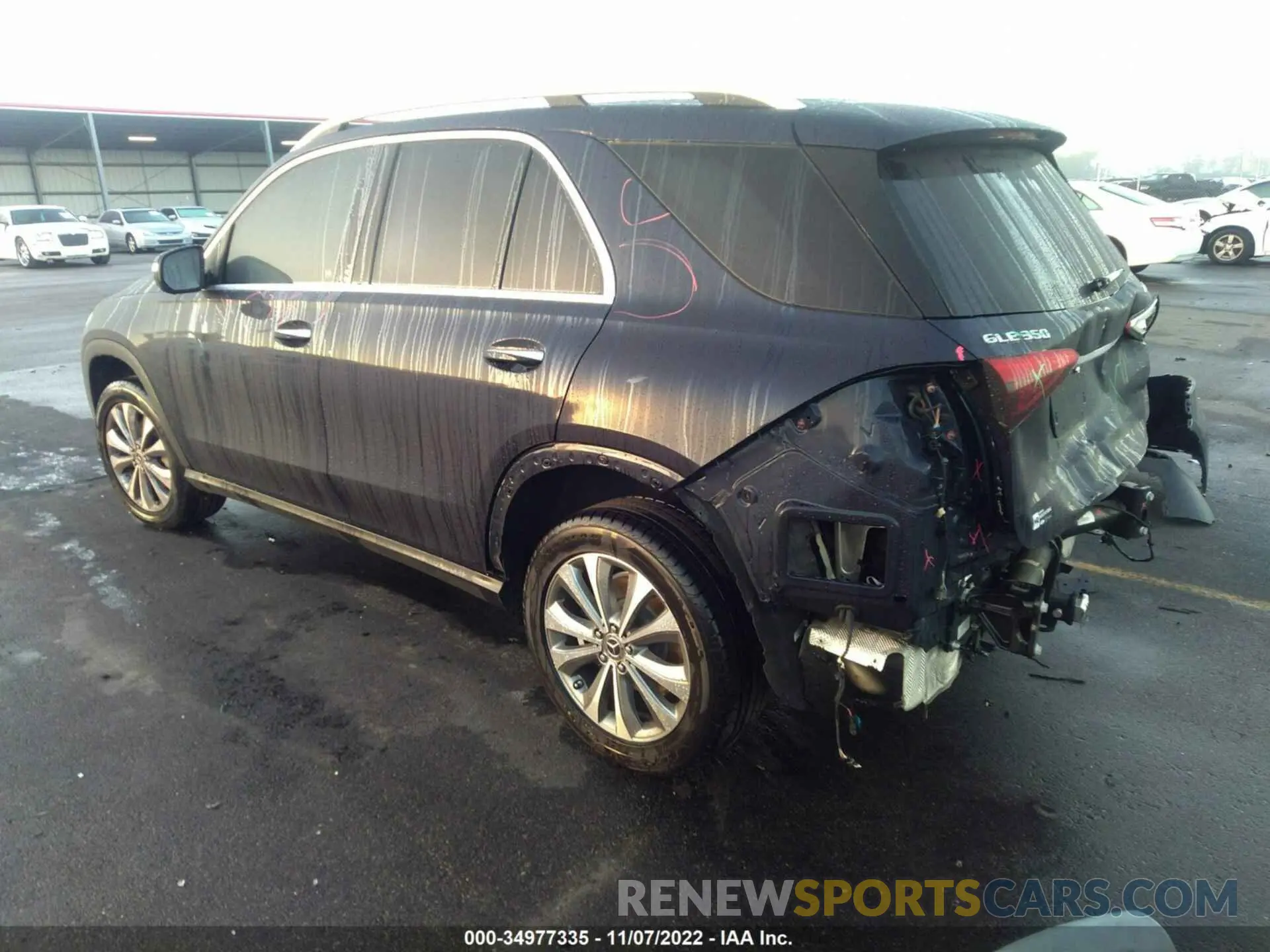 3 fotografías del automóvil dañado 4JGFB4KB1LA134276 MERCEDES-BENZ GLE 2020