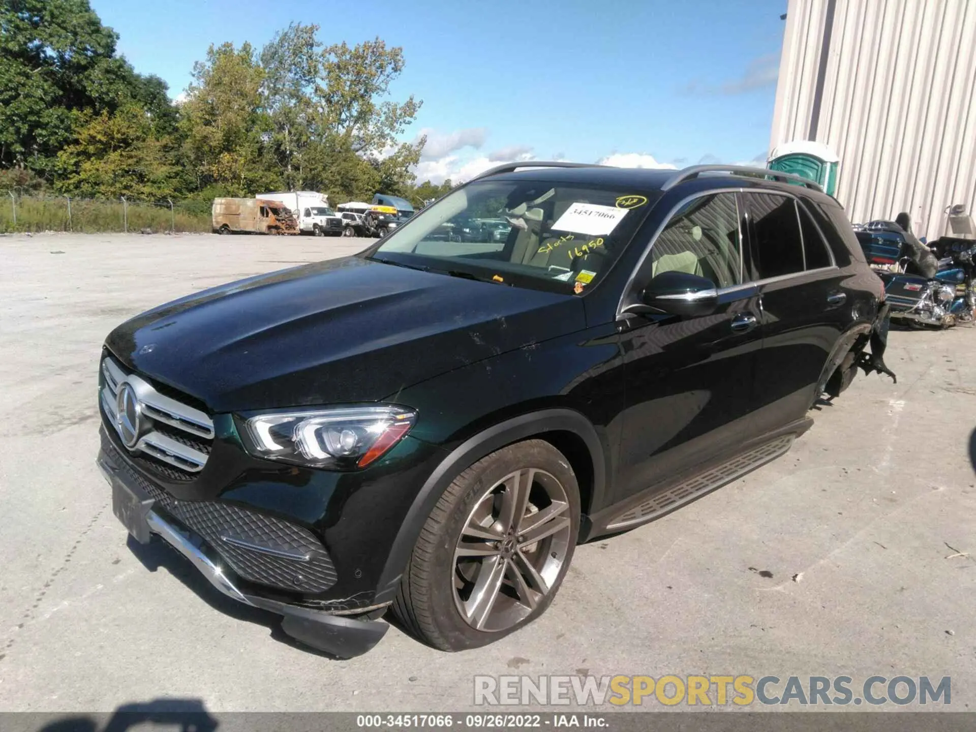 2 fotografías del automóvil dañado 4JGFB4KB5LA055080 MERCEDES-BENZ GLE 2020