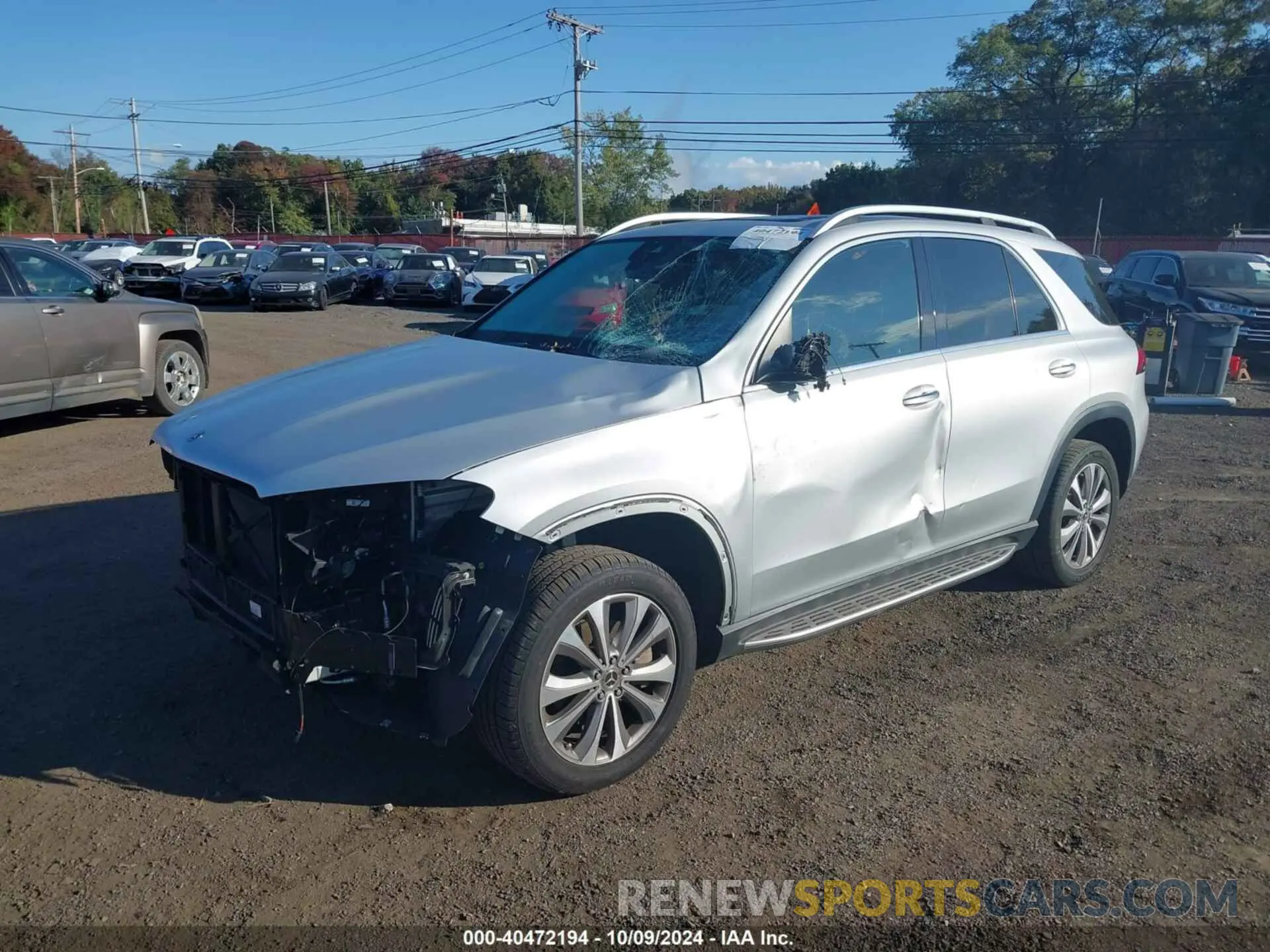 2 fotografías del automóvil dañado 4JGFB4KB6LA074642 MERCEDES-BENZ GLE 2020