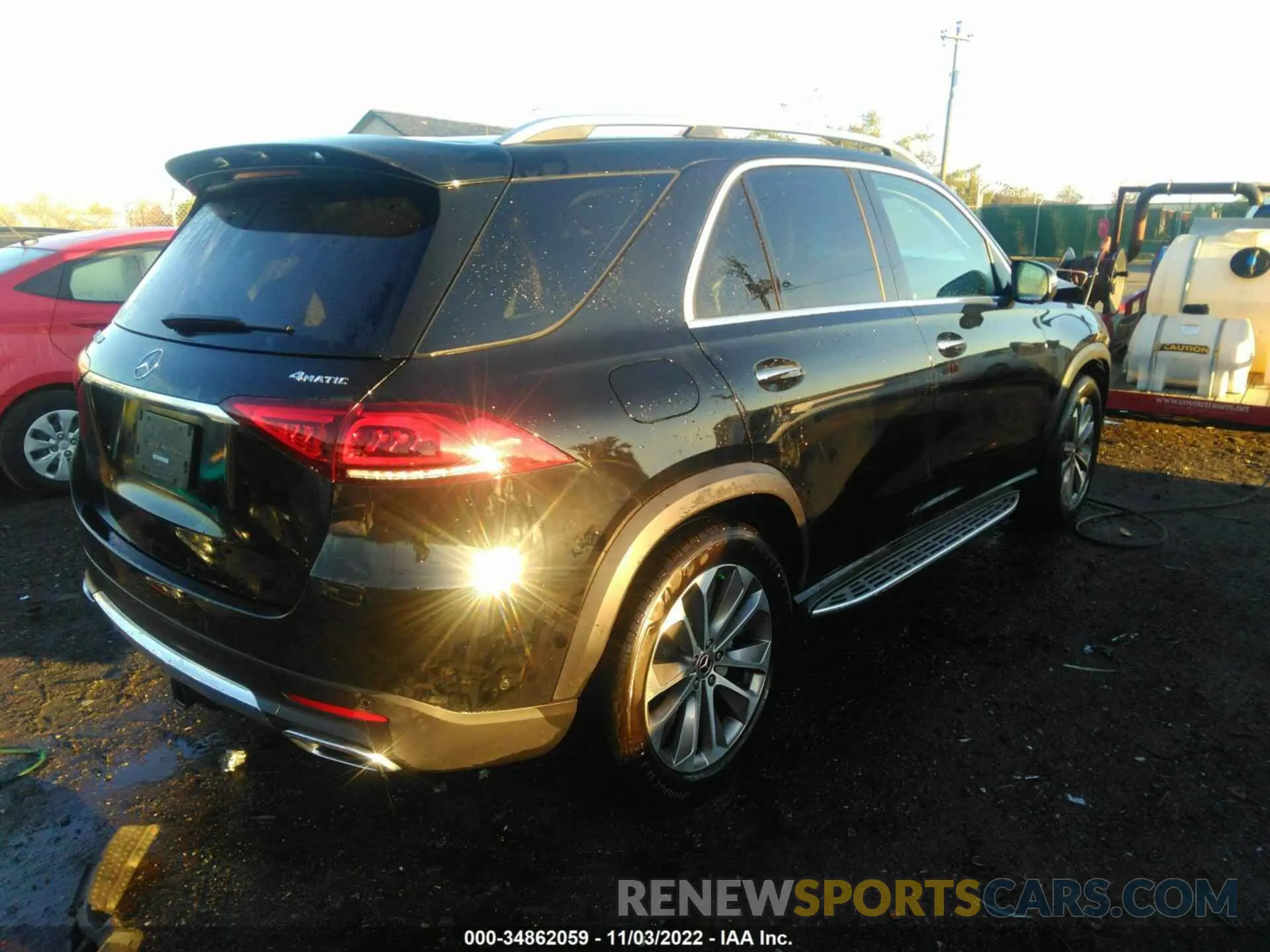 4 fotografías del automóvil dañado 4JGFB4KE8MA371200 MERCEDES-BENZ GLE 2021
