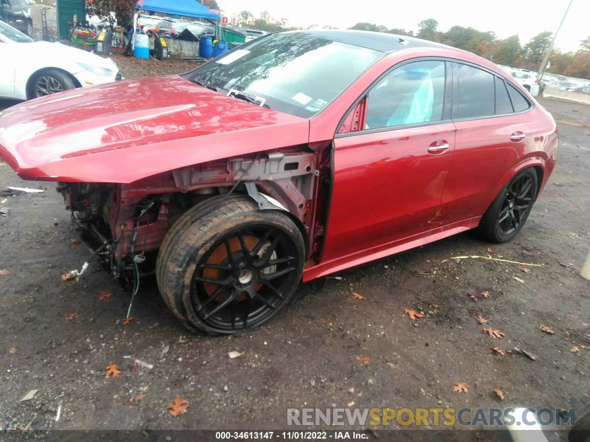 2 fotografías del automóvil dañado 4JGFD6BB2MA356901 MERCEDES-BENZ GLE 2021
