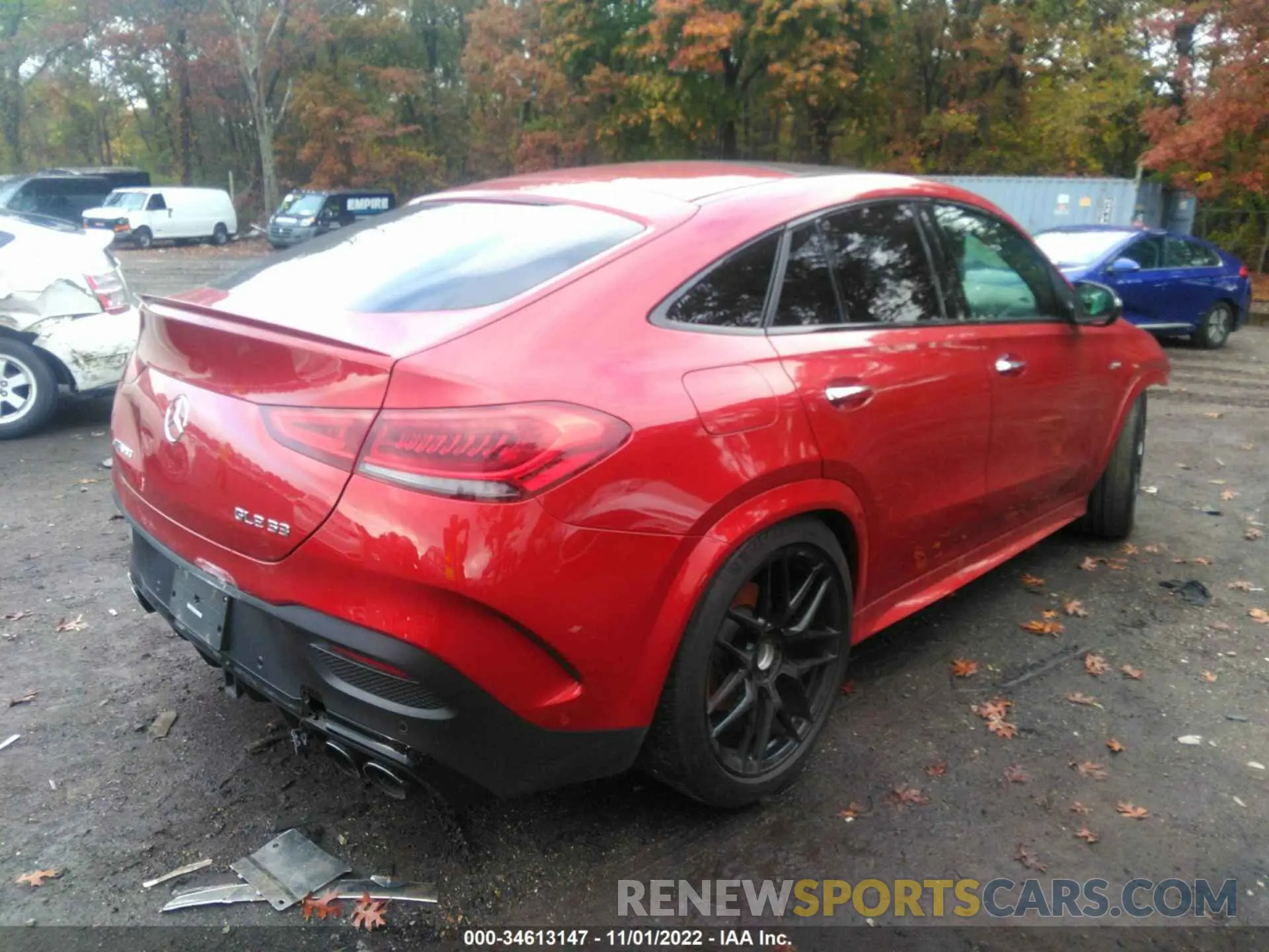 4 fotografías del automóvil dañado 4JGFD6BB2MA356901 MERCEDES-BENZ GLE 2021