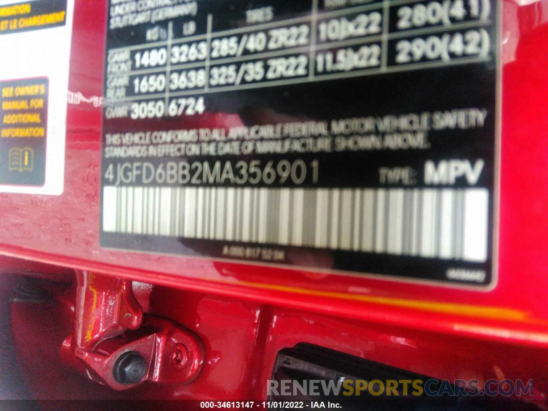 9 fotografías del automóvil dañado 4JGFD6BB2MA356901 MERCEDES-BENZ GLE 2021