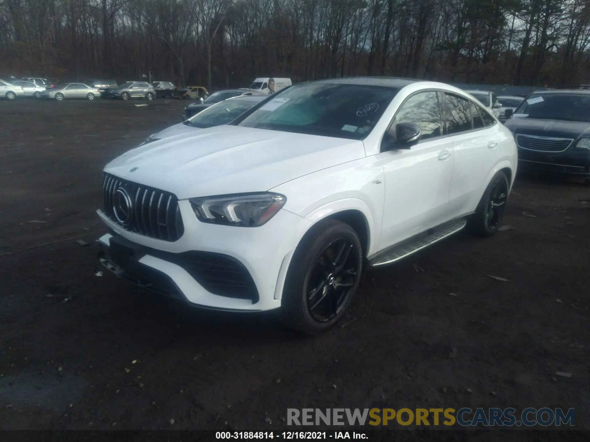 2 fotografías del automóvil dañado 4JGFD6BB5MA194438 MERCEDES-BENZ GLE 2021