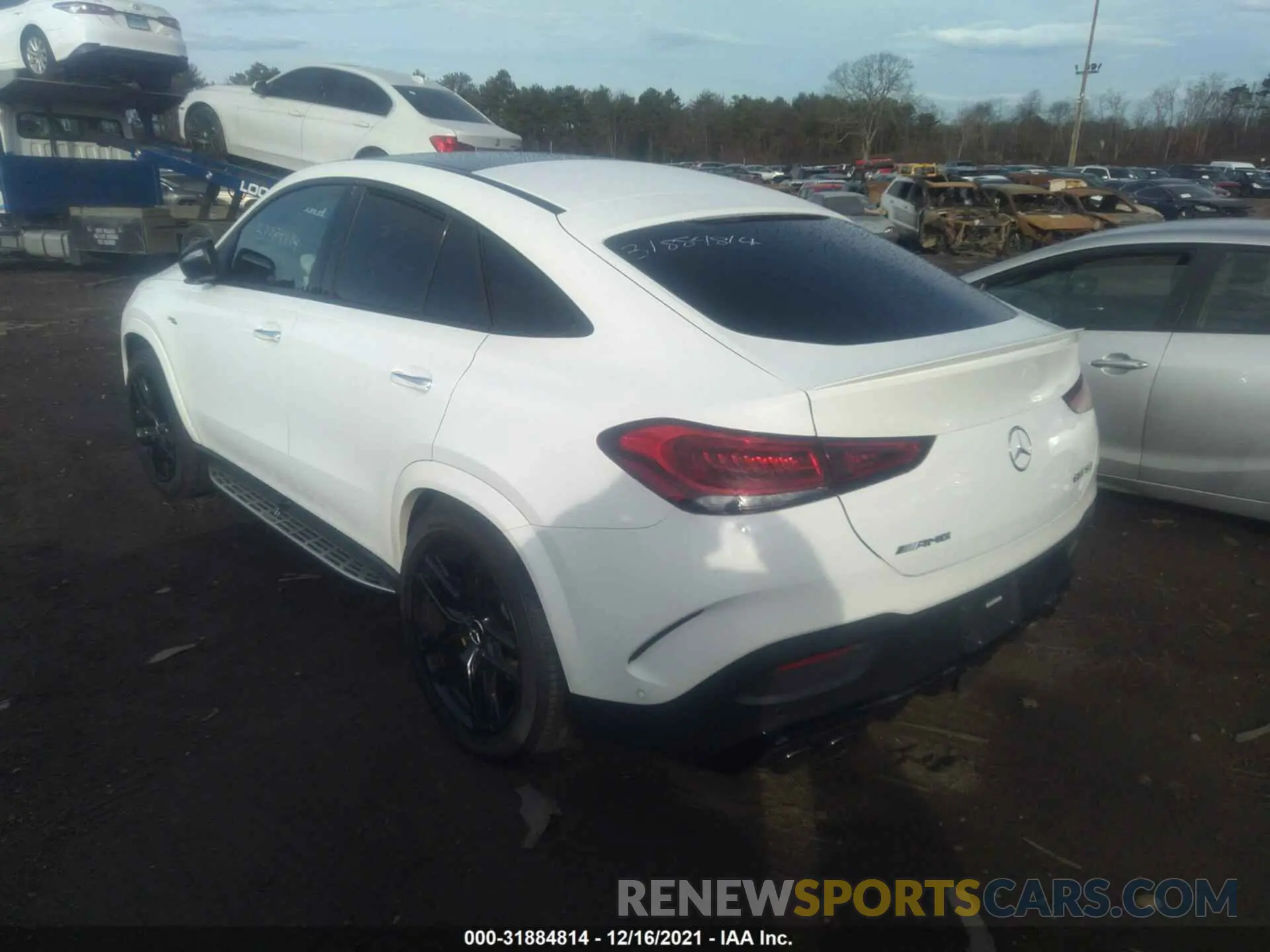 3 fotografías del automóvil dañado 4JGFD6BB5MA194438 MERCEDES-BENZ GLE 2021