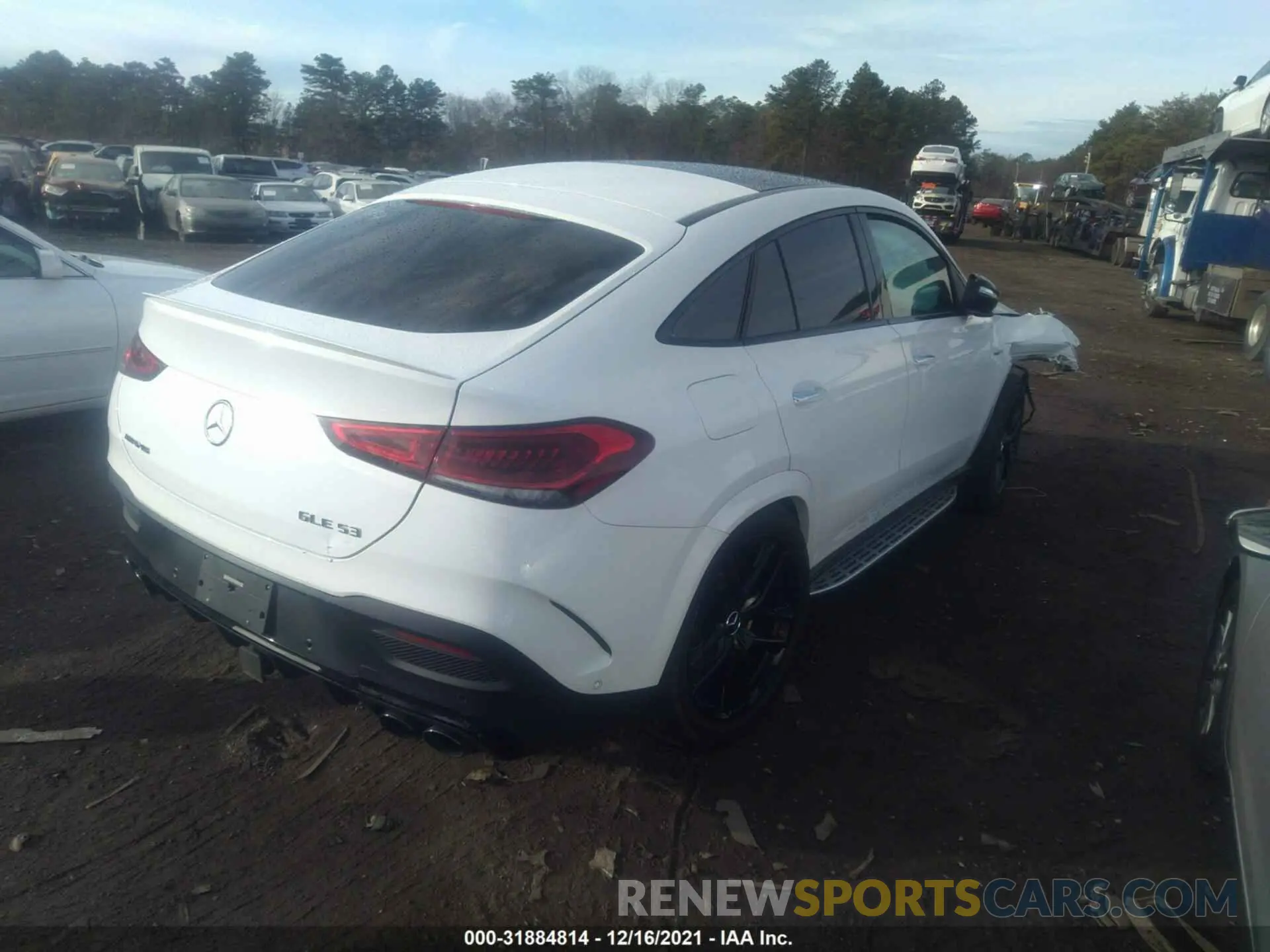 4 fotografías del automóvil dañado 4JGFD6BB5MA194438 MERCEDES-BENZ GLE 2021