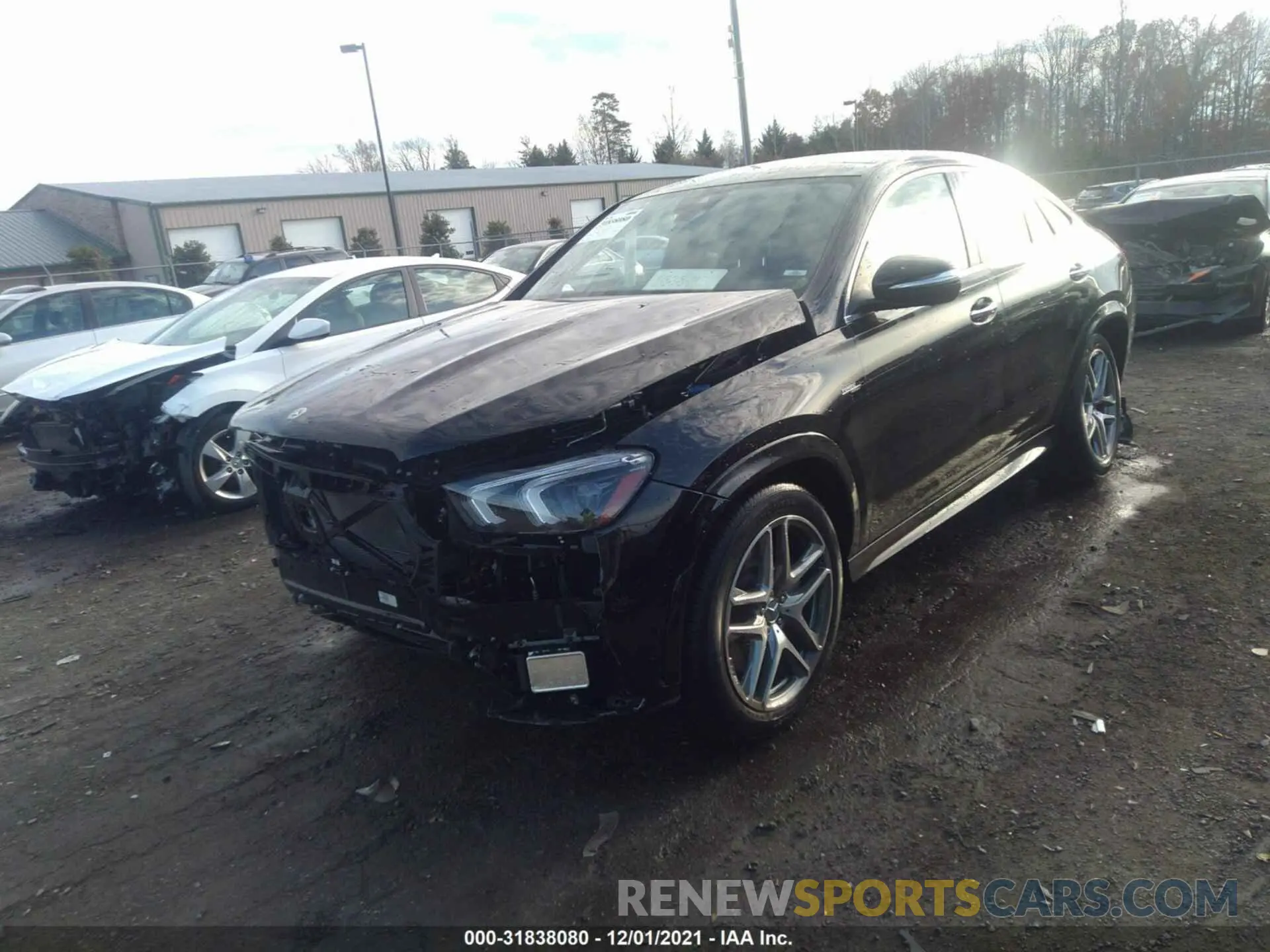 2 fotografías del automóvil dañado 4JGFD6BB8MA450135 MERCEDES-BENZ GLE 2021