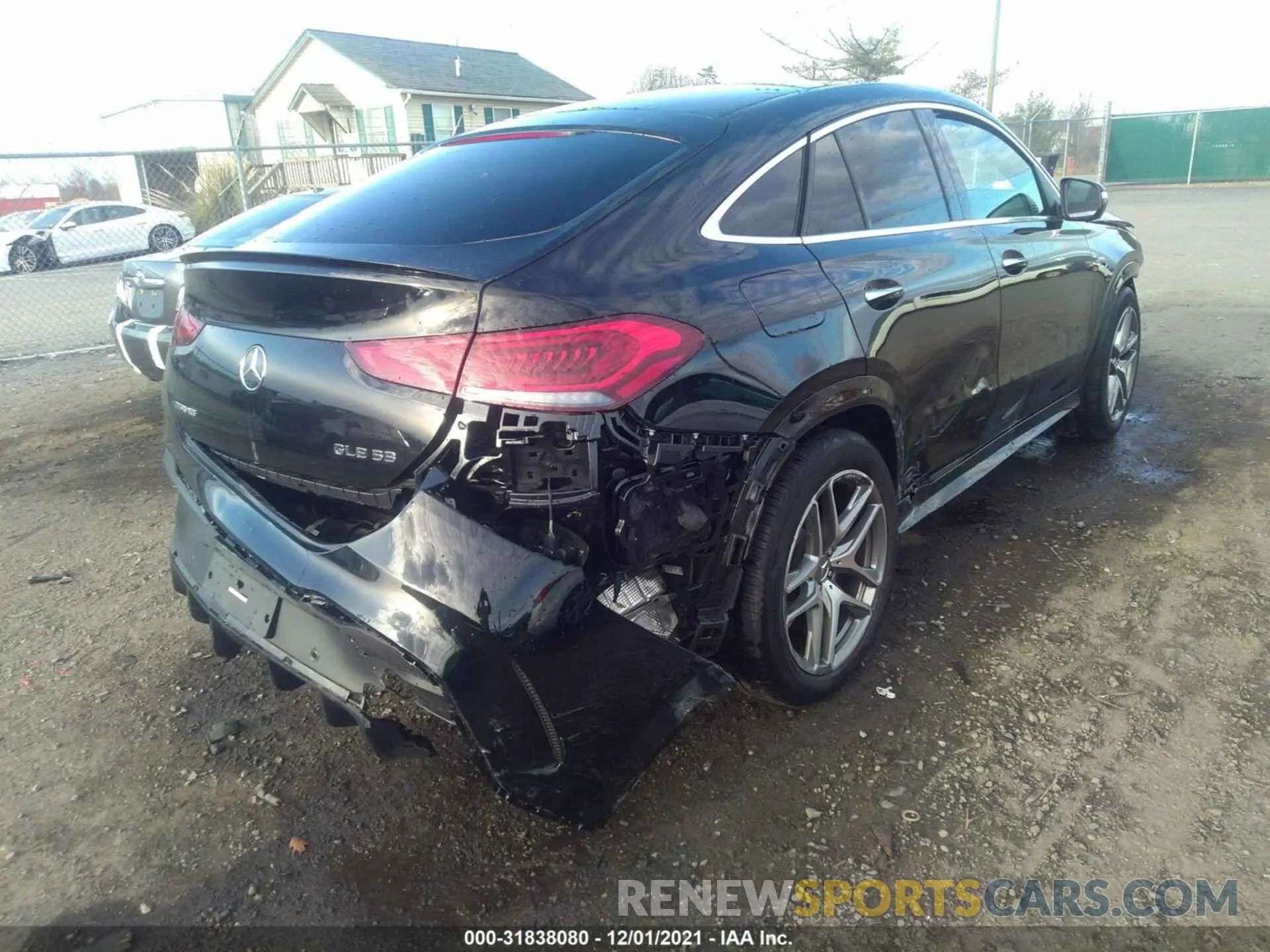 4 fotografías del automóvil dañado 4JGFD6BB8MA450135 MERCEDES-BENZ GLE 2021