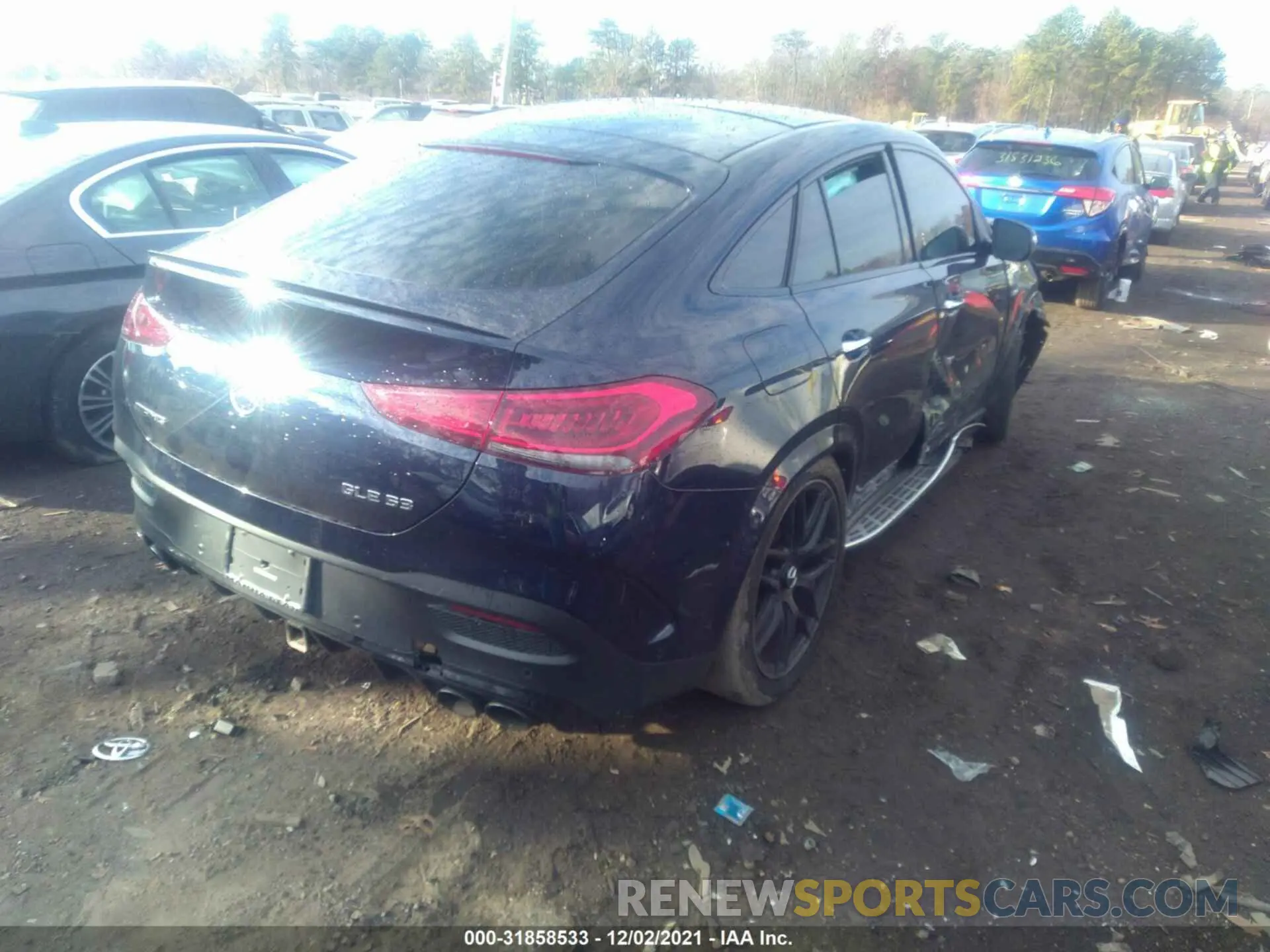 4 fotografías del automóvil dañado 4JGFD6BB9MA382797 MERCEDES-BENZ GLE 2021