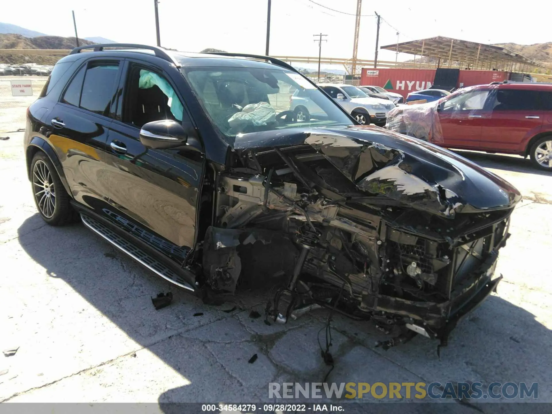 1 fotografías del automóvil dañado 4JGFB4JB7NA651828 MERCEDES-BENZ GLE 2022