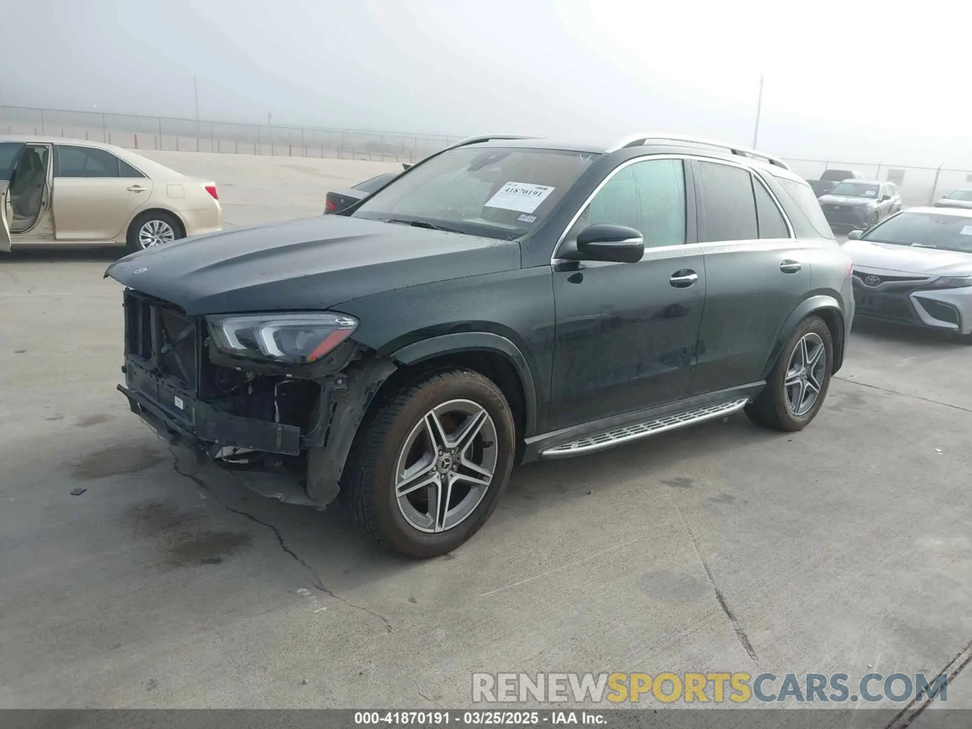 2 fotografías del automóvil dañado 4JGFB4JB3LA243713 MERCEDES-BENZ GLE 350 2020