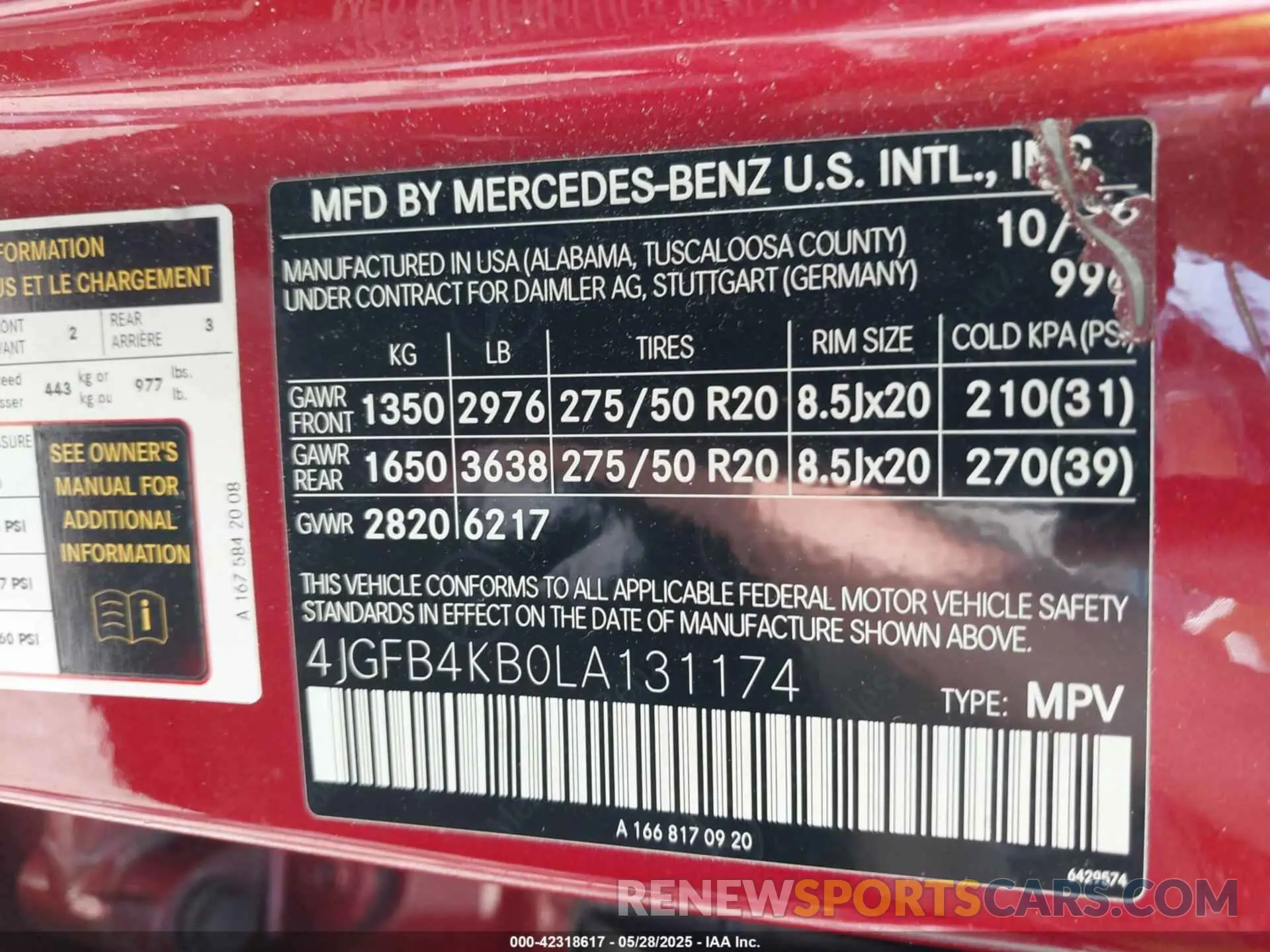 9 fotografías del automóvil dañado 4JGFB4KB0LA131174 MERCEDES-BENZ GLE 350 2020