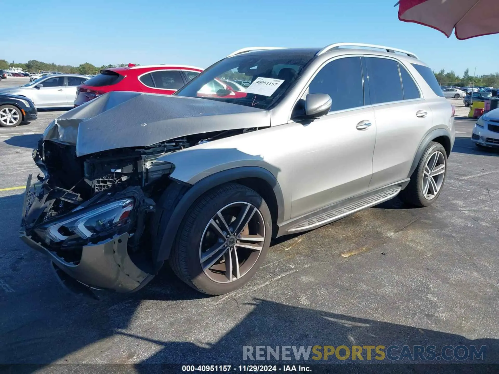 2 fotografías del automóvil dañado 4JGFB4KB6LA042306 MERCEDES-BENZ GLE 350 2020