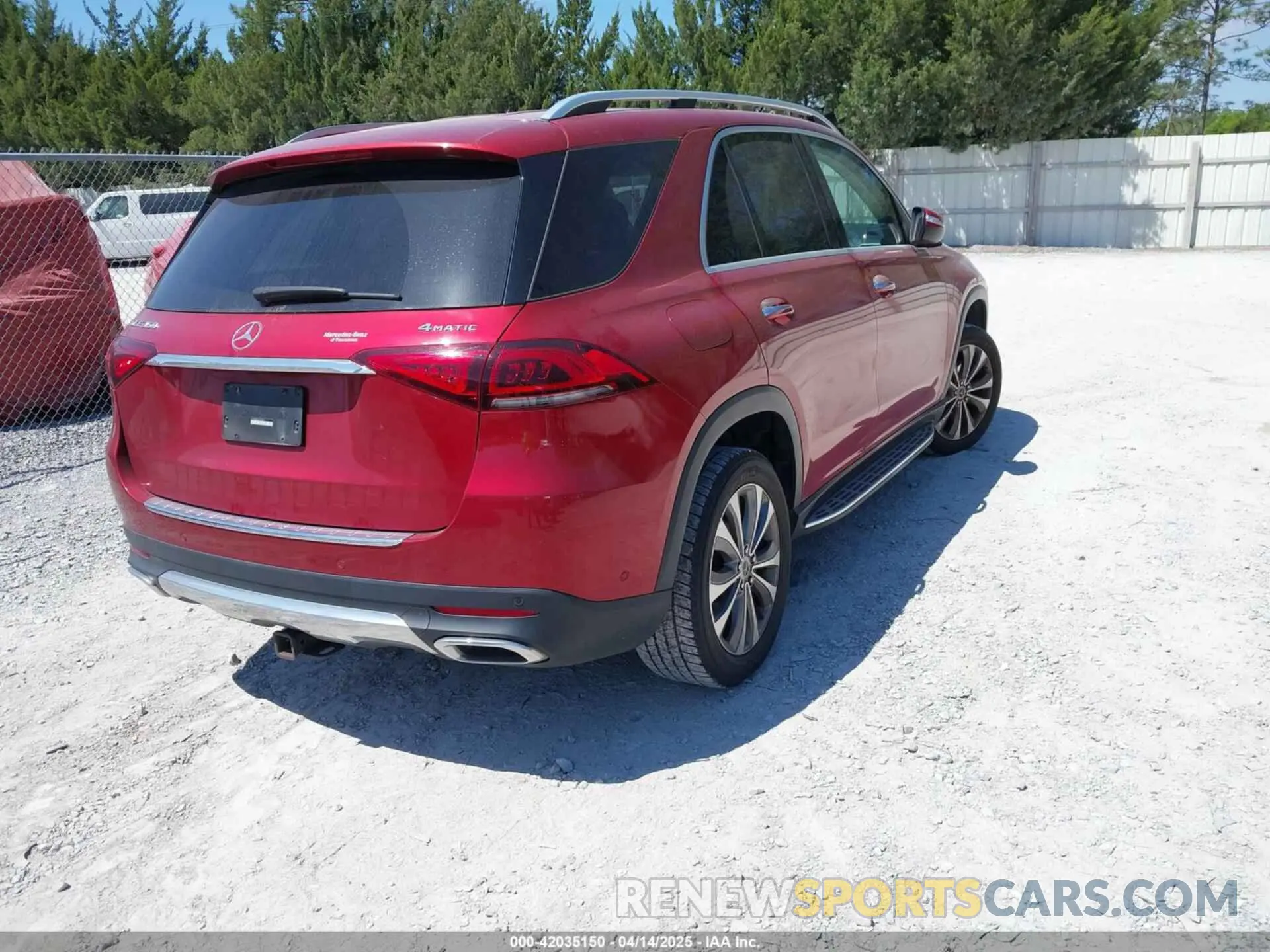 4 fotografías del automóvil dañado 4JGFB4KB8LA035843 MERCEDES-BENZ GLE 350 2020