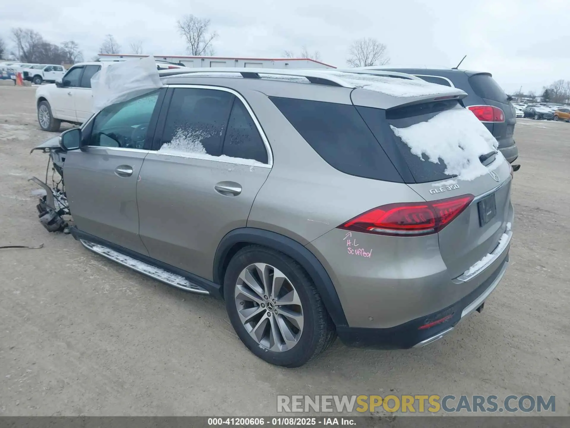 3 fotografías del automóvil dañado 4JGFB4KB8LA138213 MERCEDES-BENZ GLE 350 2020