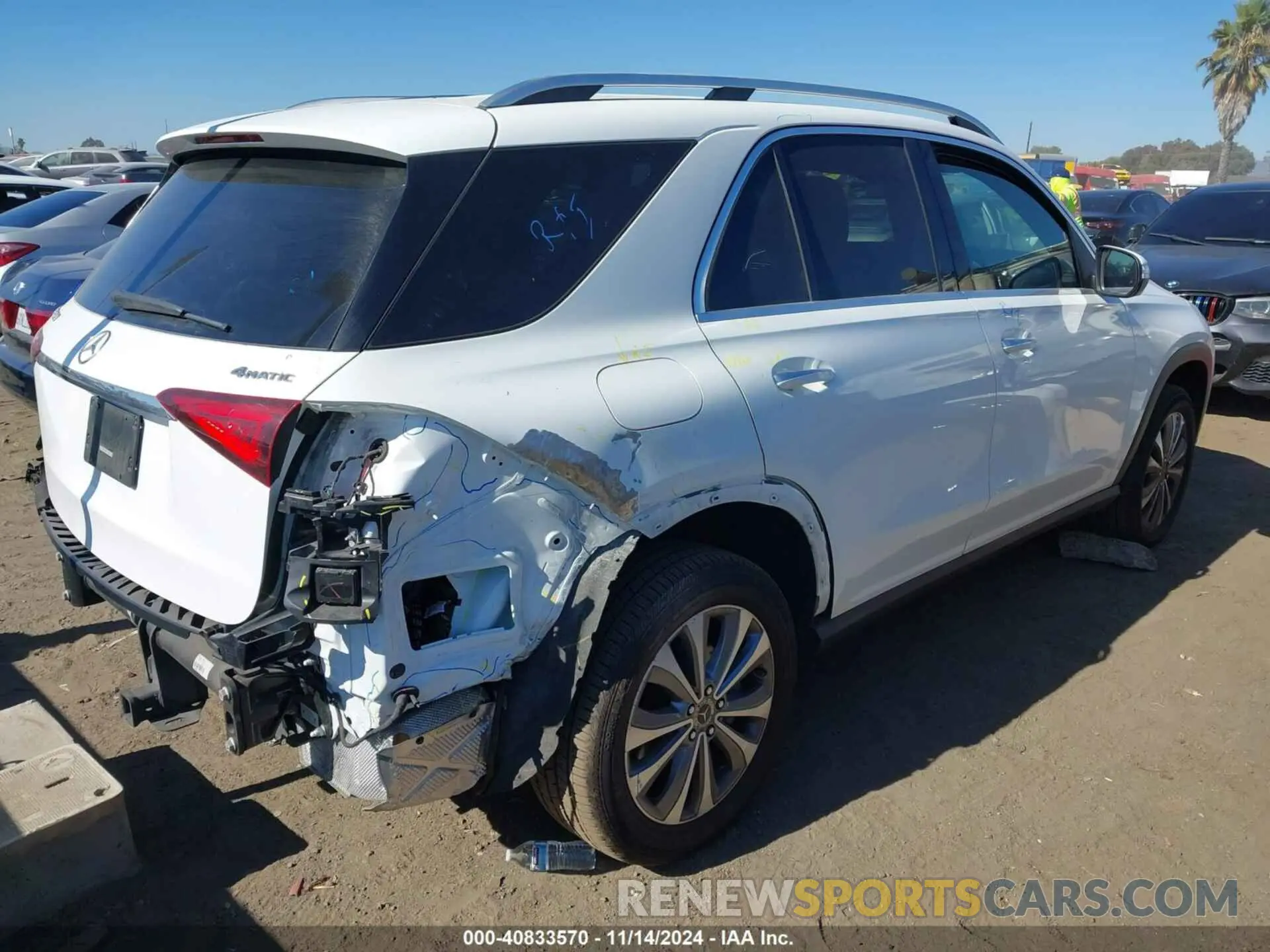 4 fotografías del automóvil dañado 4JGFB4KB9LA171754 MERCEDES-BENZ GLE 350 2020