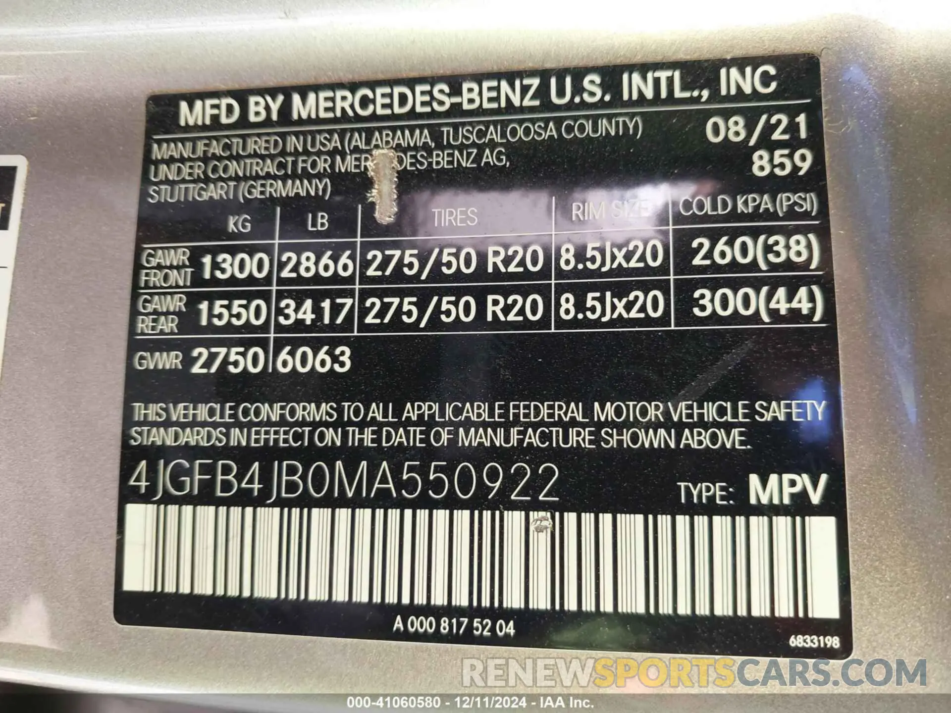 9 fotografías del automóvil dañado 4JGFB4JB0MA550922 MERCEDES-BENZ GLE 350 2021