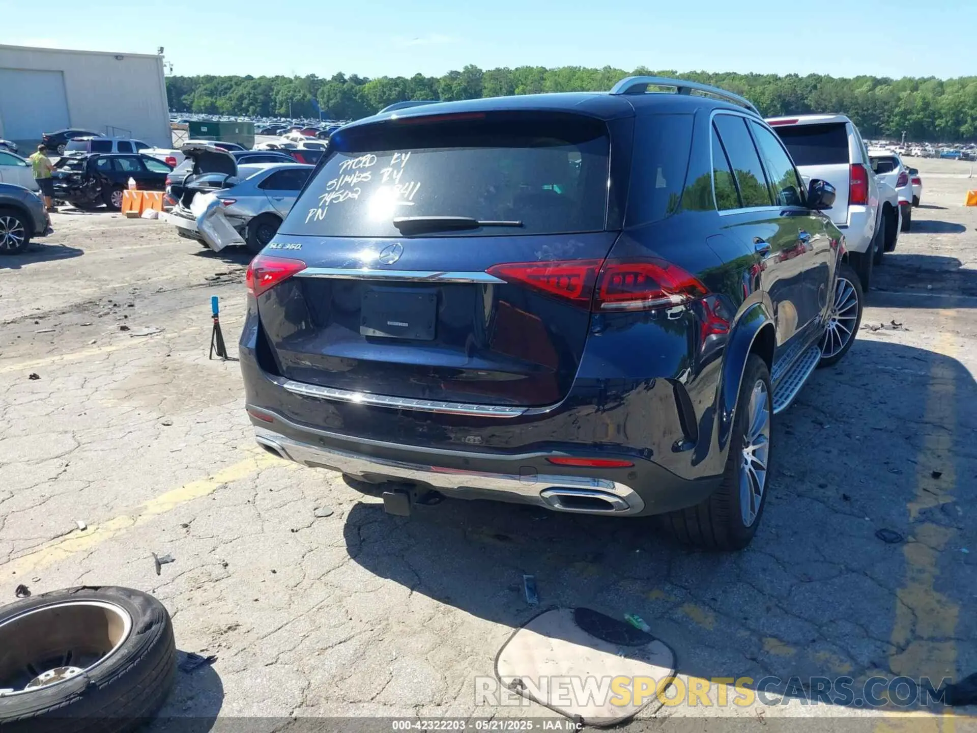 4 fotografías del automóvil dañado 4JGFB4JB4MA575841 MERCEDES-BENZ GLE 350 2021