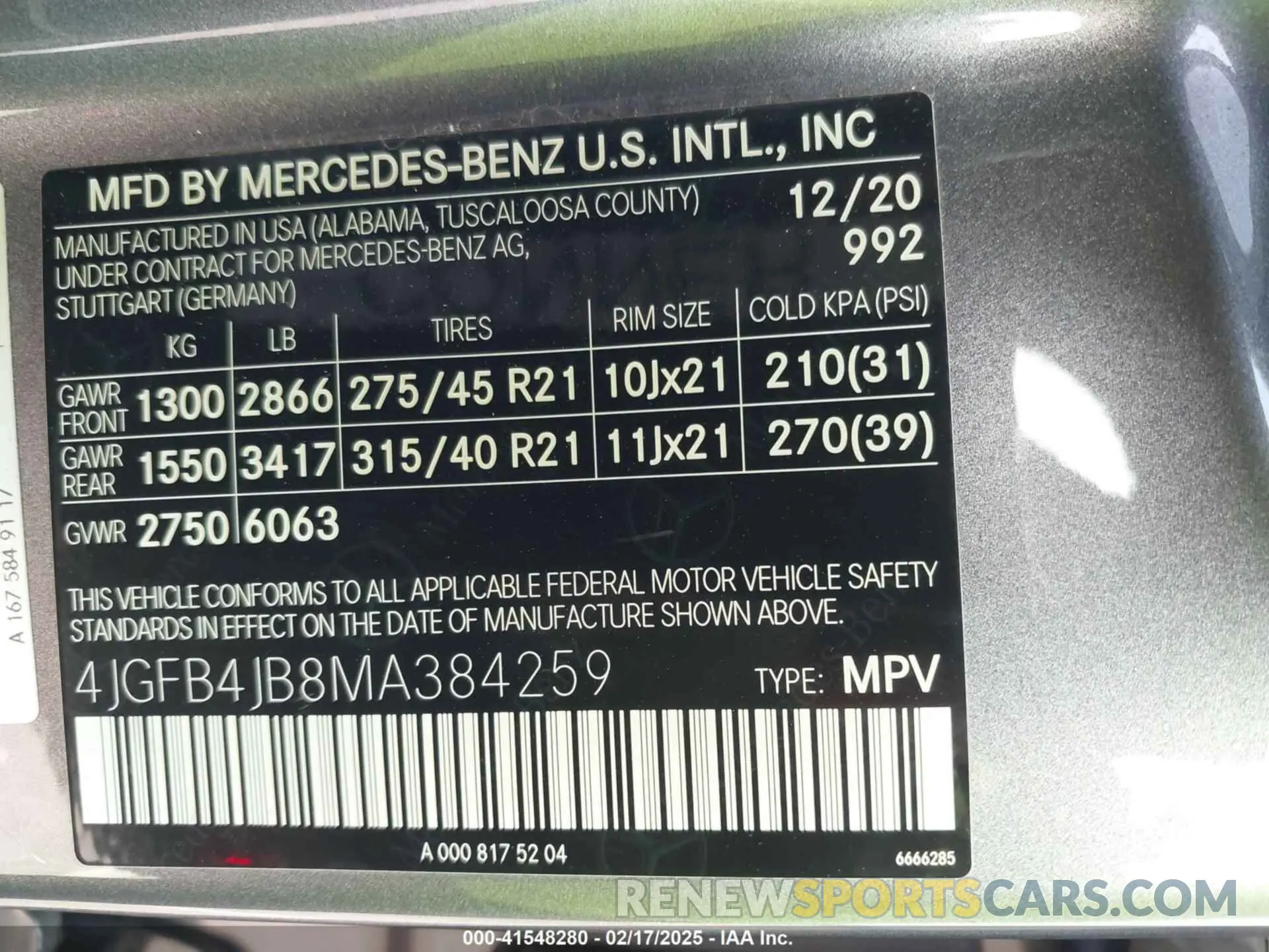 9 fotografías del automóvil dañado 4JGFB4JB8MA384259 MERCEDES-BENZ GLE 350 2021