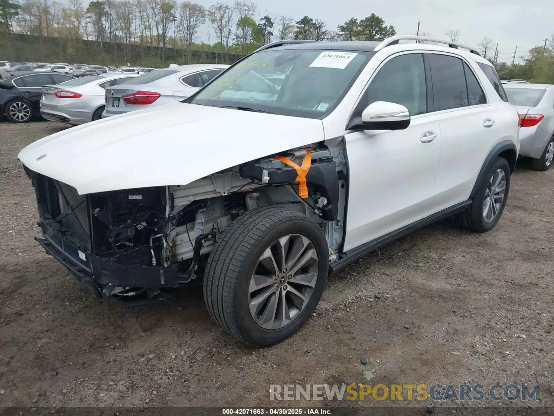 2 fotografías del automóvil dañado 4JGFB4KB5MA328147 MERCEDES-BENZ GLE 350 2021