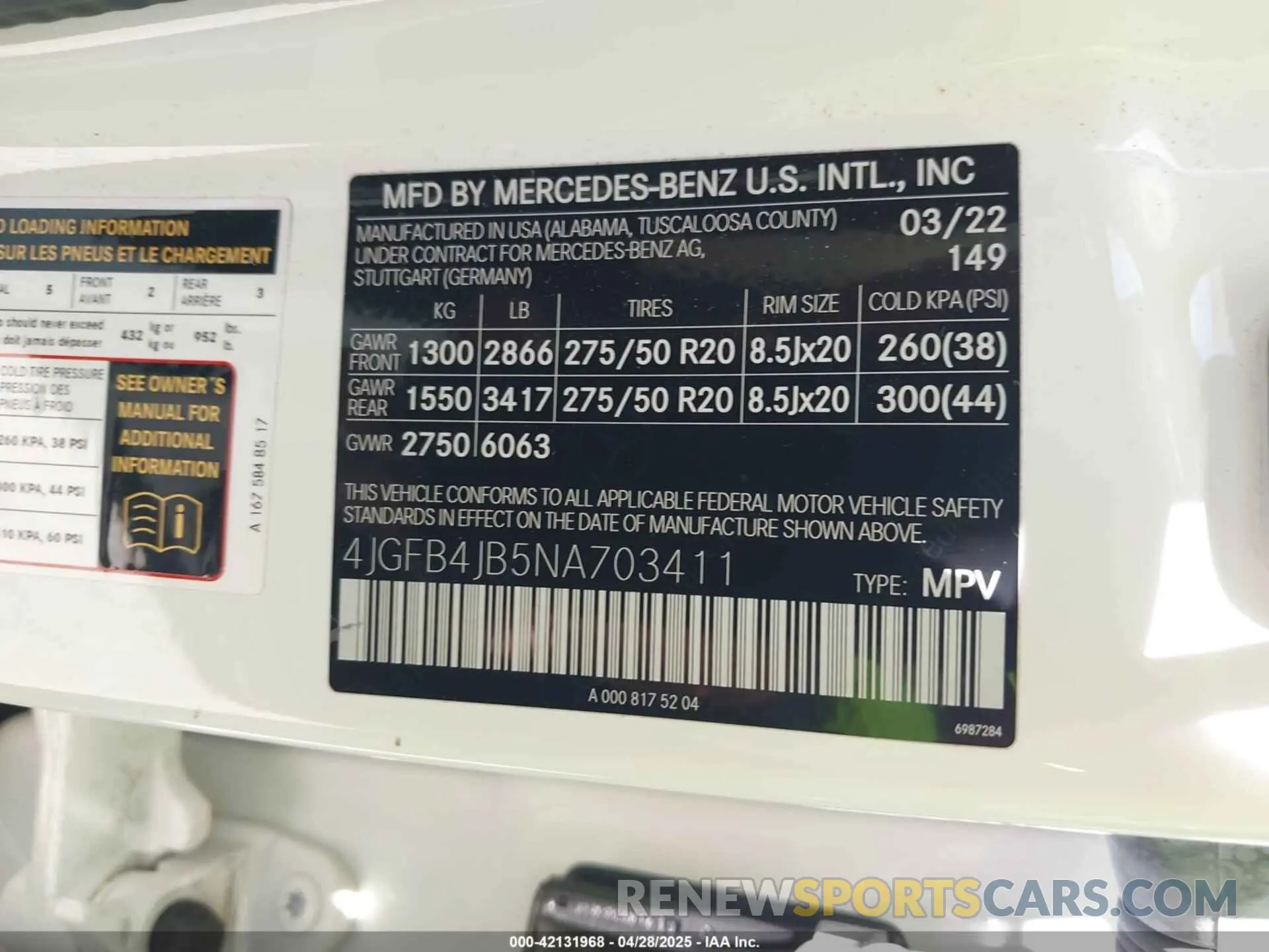 9 fotografías del automóvil dañado 4JGFB4JB5NA703411 MERCEDES-BENZ GLE 350 2022