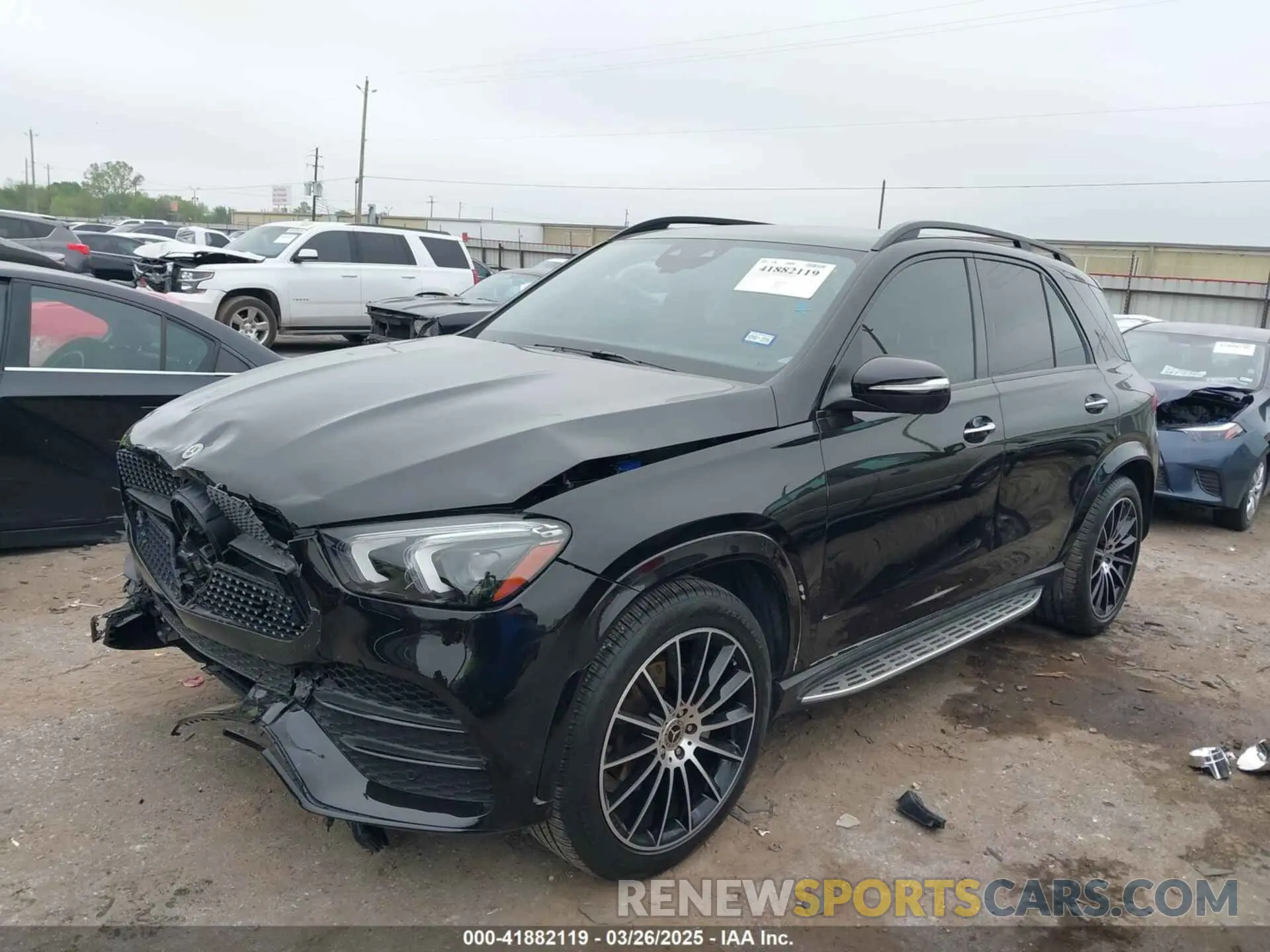 2 fotografías del automóvil dañado 4JGFB4JB7NA776070 MERCEDES-BENZ GLE 350 2022