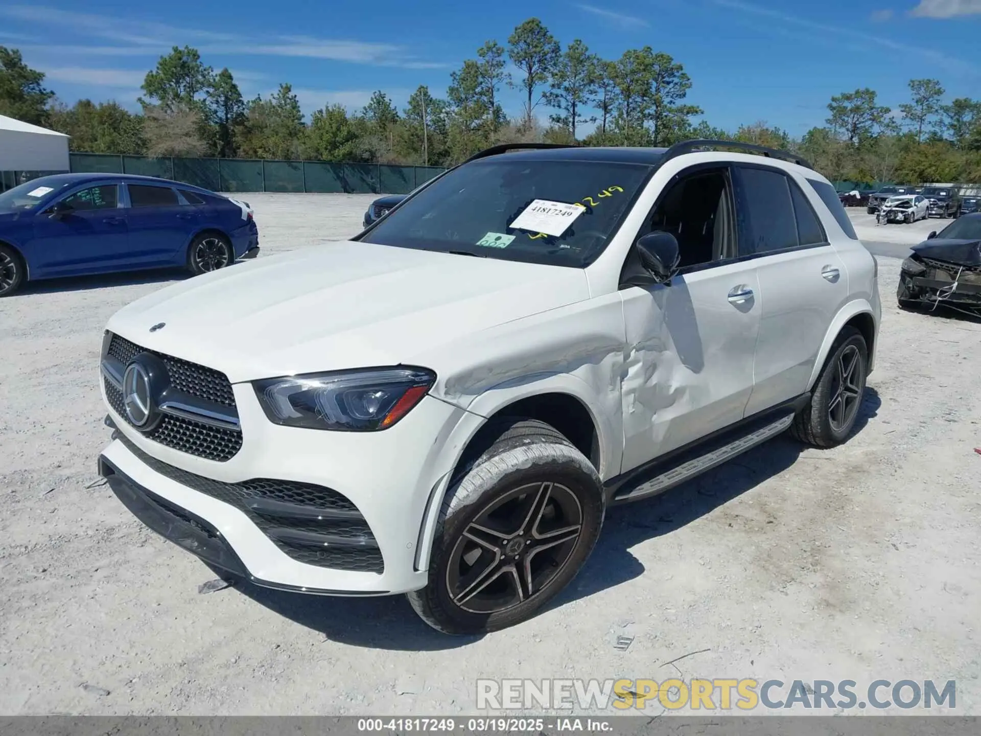 2 fotografías del automóvil dañado 4JGFB4KB4NA826308 MERCEDES-BENZ GLE 350 2022