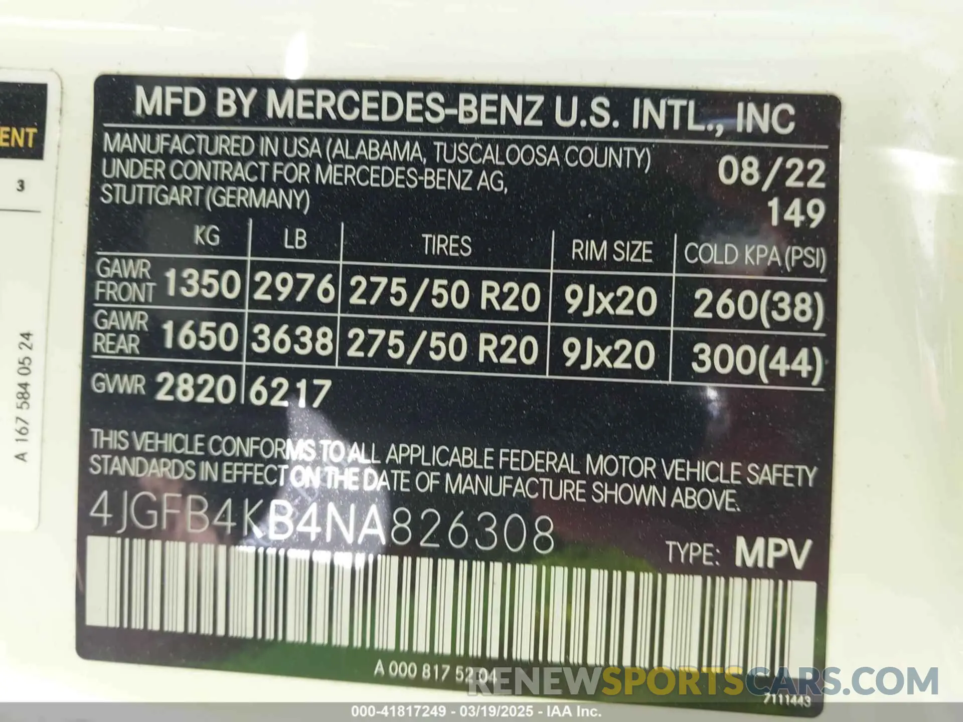 9 fotografías del automóvil dañado 4JGFB4KB4NA826308 MERCEDES-BENZ GLE 350 2022