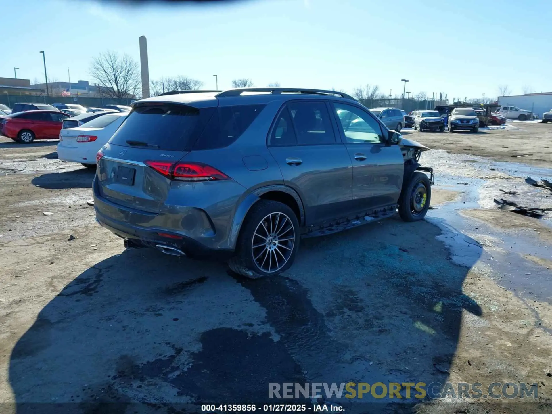 4 fotografías del automóvil dañado 4JGFB4KB6NA709829 MERCEDES-BENZ GLE 350 2022